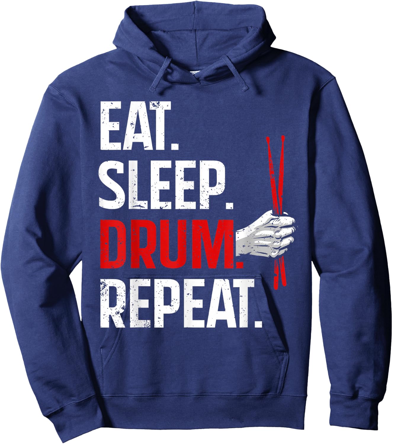 Funny Drumming Design Women Drummer Drumming Drum Hoodie - Hoodie | Navy