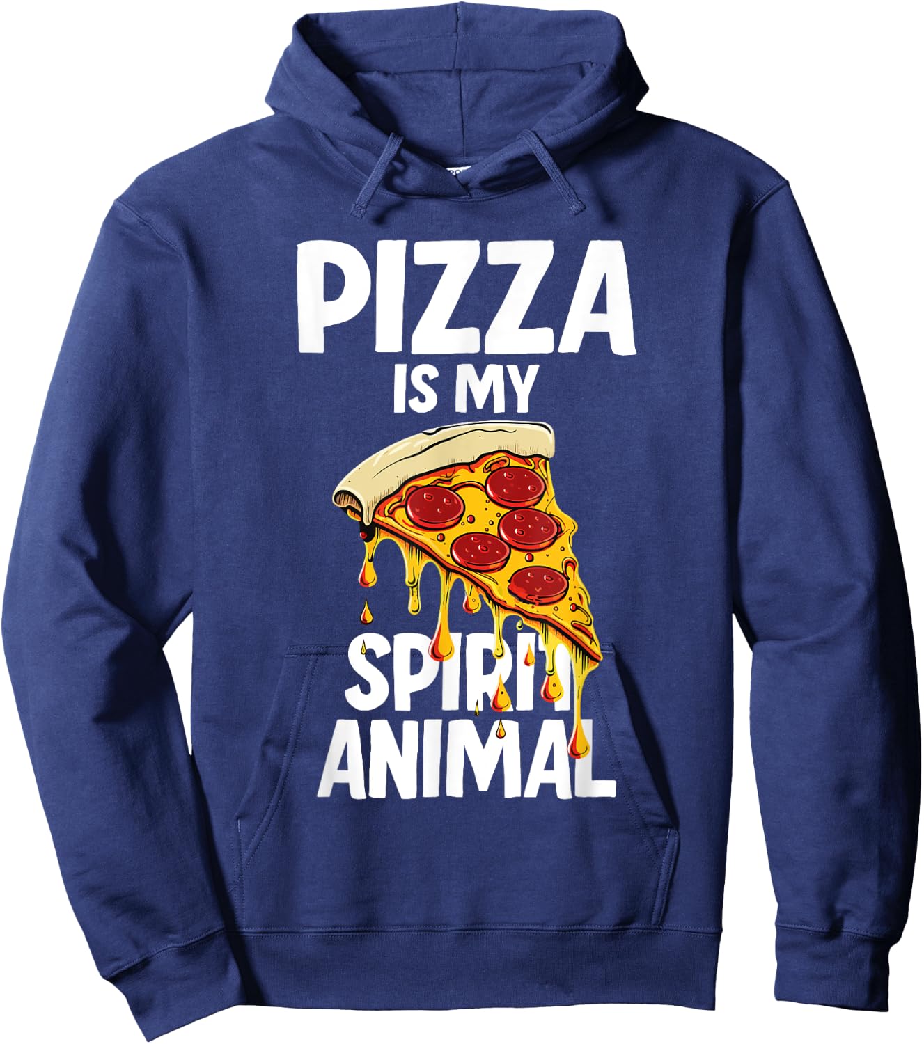 Pizza is my Spirit Animal Hoodie - Hoodie | Navy