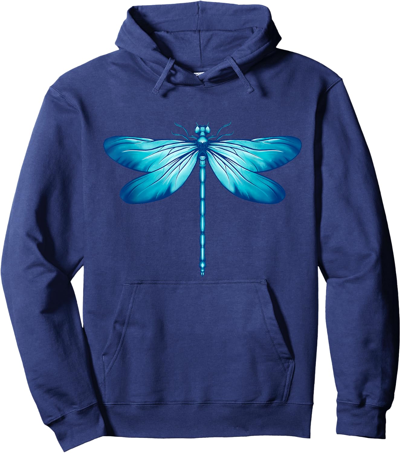 Blue Dragonfly - Insect Wildlife Animal Lover Entomologist Hoodie - Hoodie | Navy