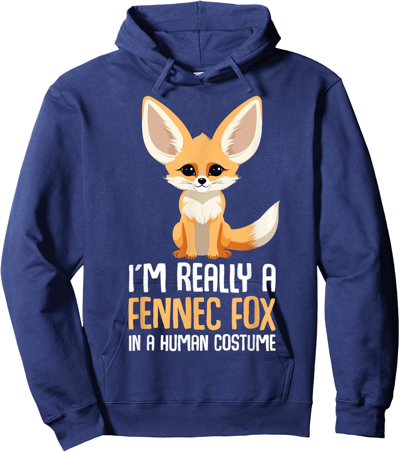 Fennec Fox Costume Girls Fox Hoodie - Hoodie | Navy