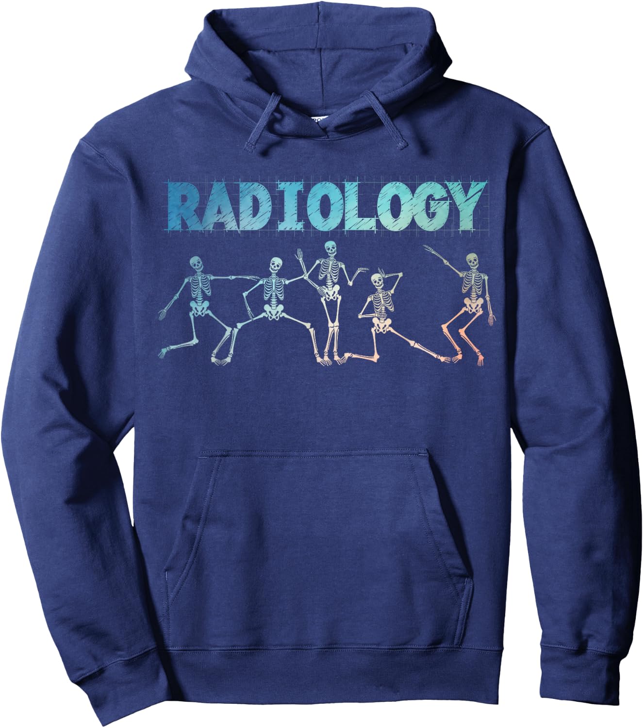 Funny Radiology Art Women Rad Tech Radiologist X-ray Hoodie - Hoodie | Navy