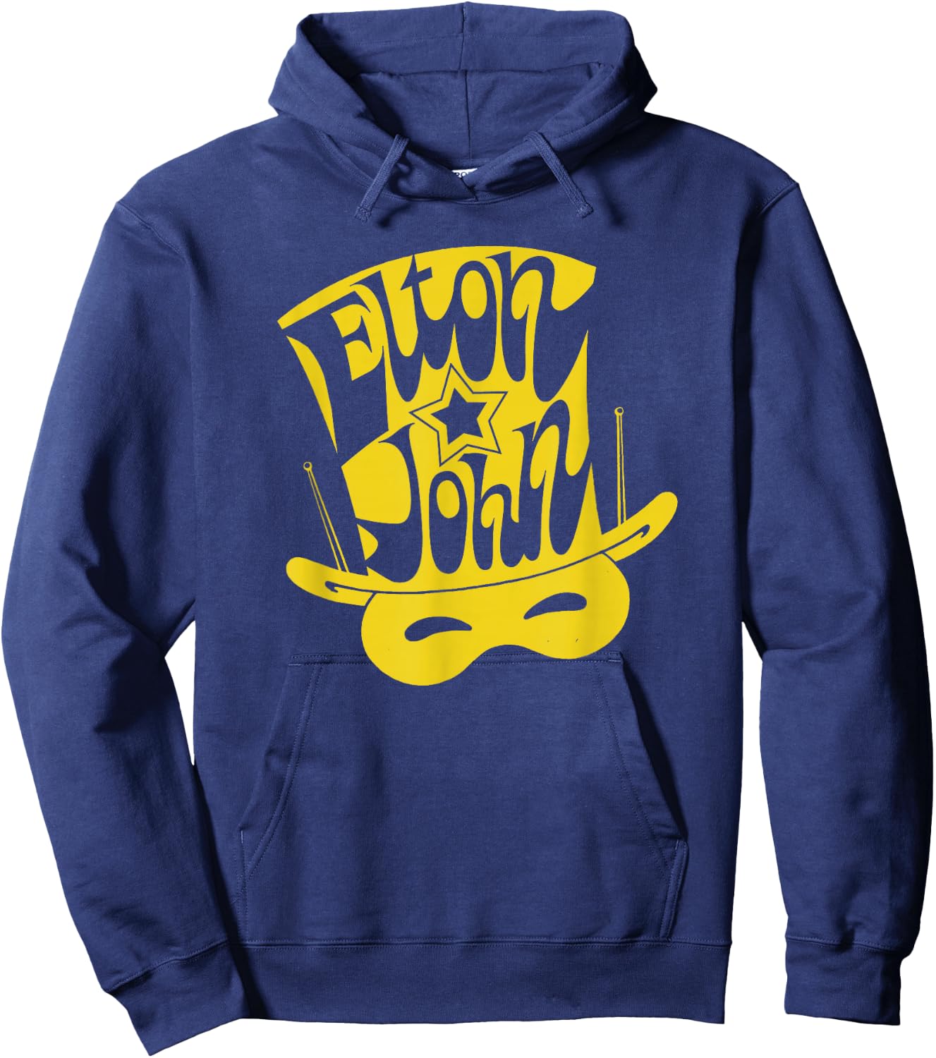 Official Elton John Hat Hoodie - Hoodie | Navy