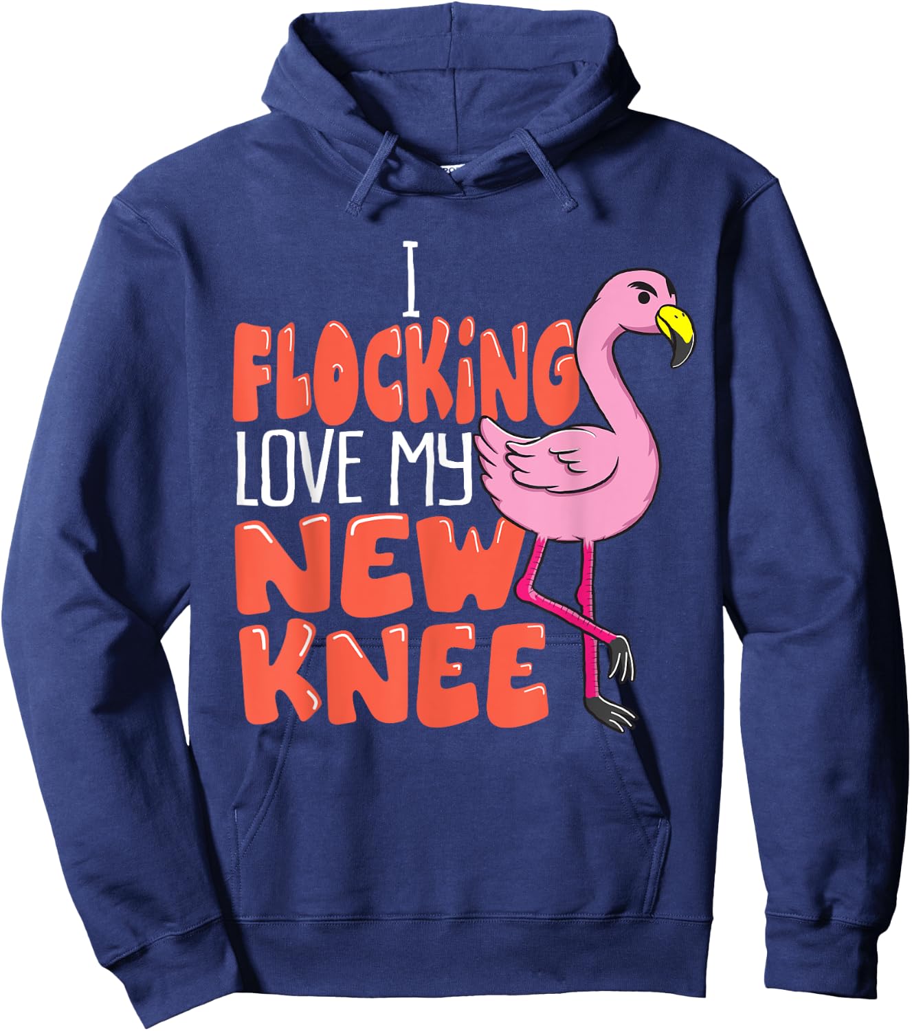 Funny Knee Replacement Surgery Get Well Soon Joke Gag Outfit Hoodie - Hoodie | Navy