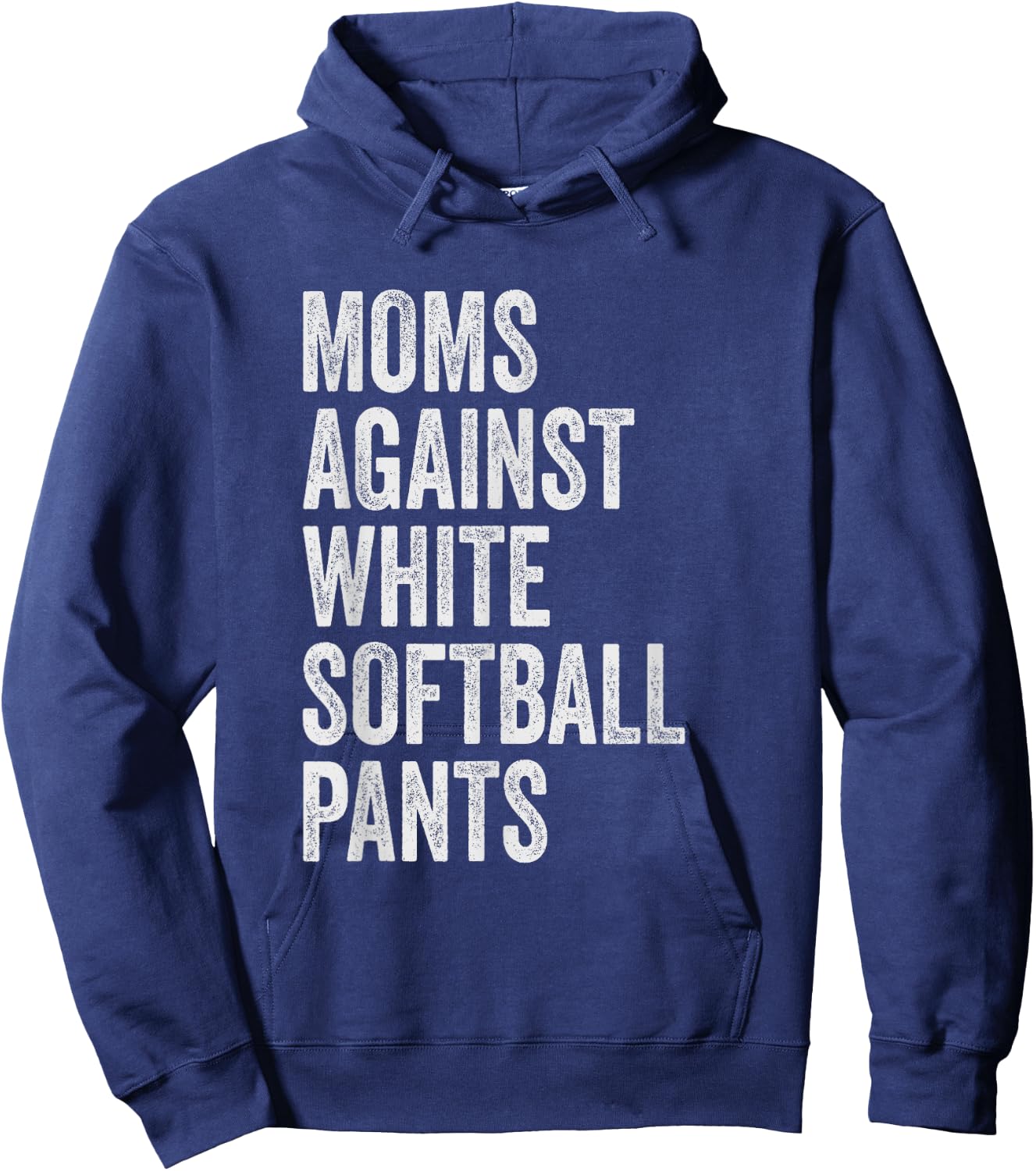 Moms Against White Softball Pants High School Softball Moms Hoodie - Hoodie | Navy
