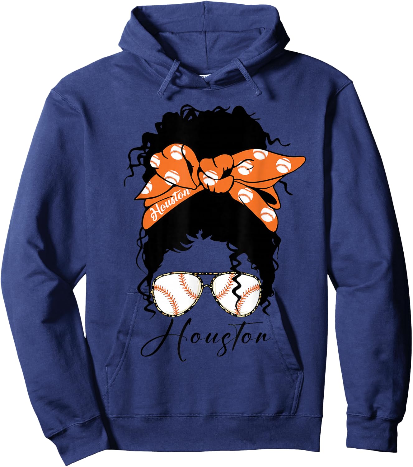 Messy Bun Souvenir Women Hoodie - Hoodie | Navy