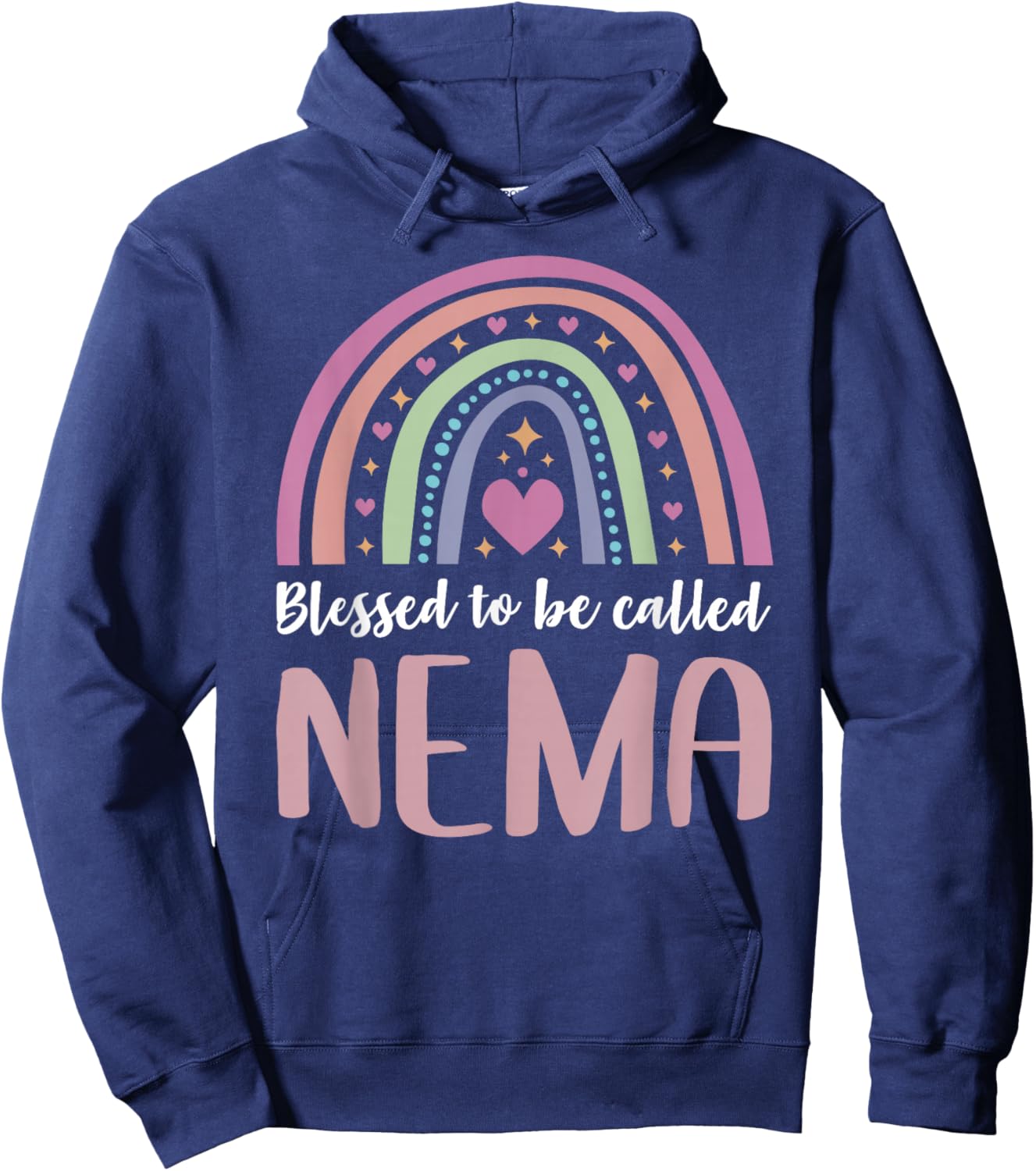 Nema Shirt for Grandma Women Mothers Day Blessed Nema Hoodie - Hoodie | Navy