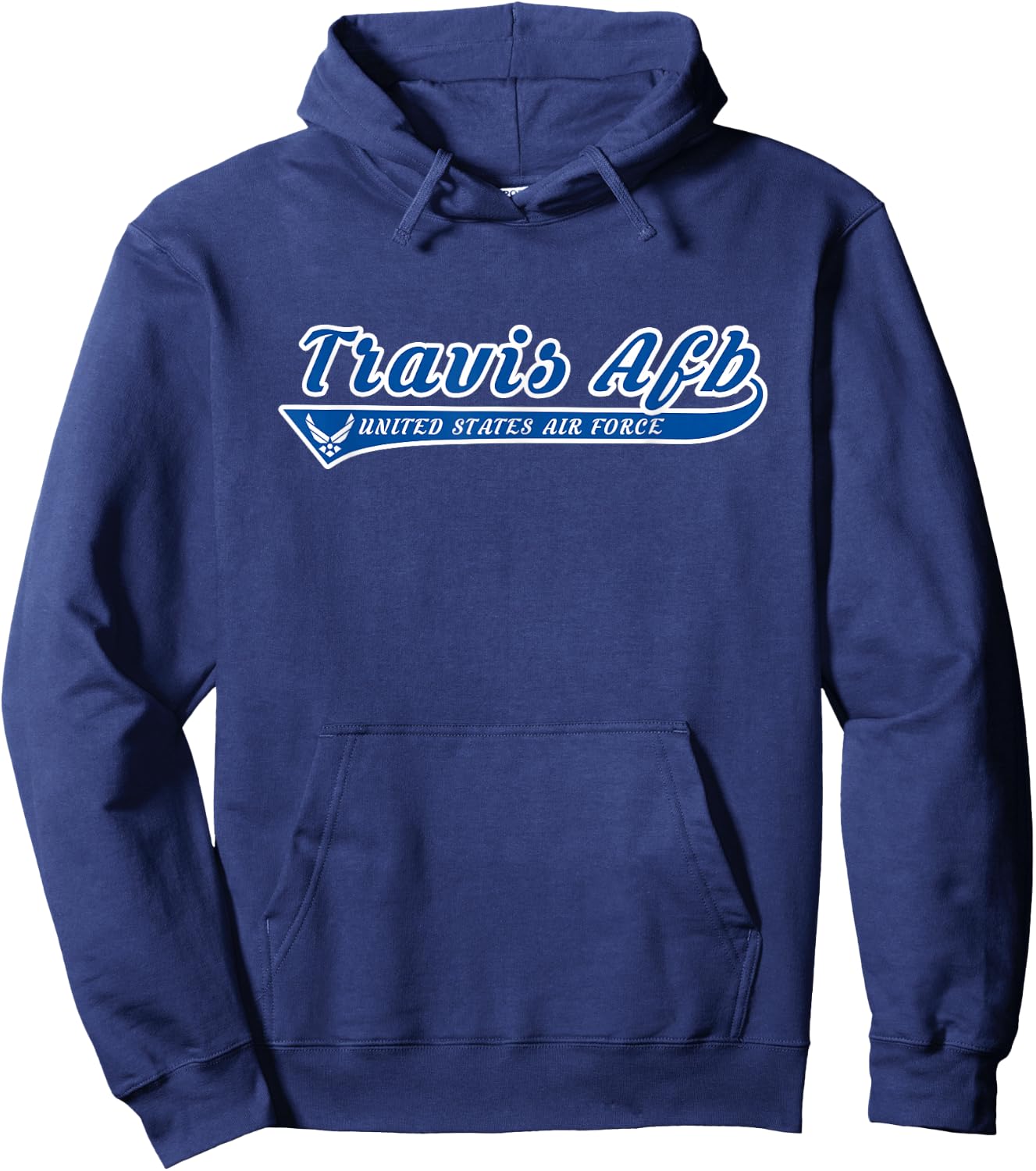 Travis Air Force Base Travis AFB California CA Vintage Gift Hoodie - Hoodie | Navy
