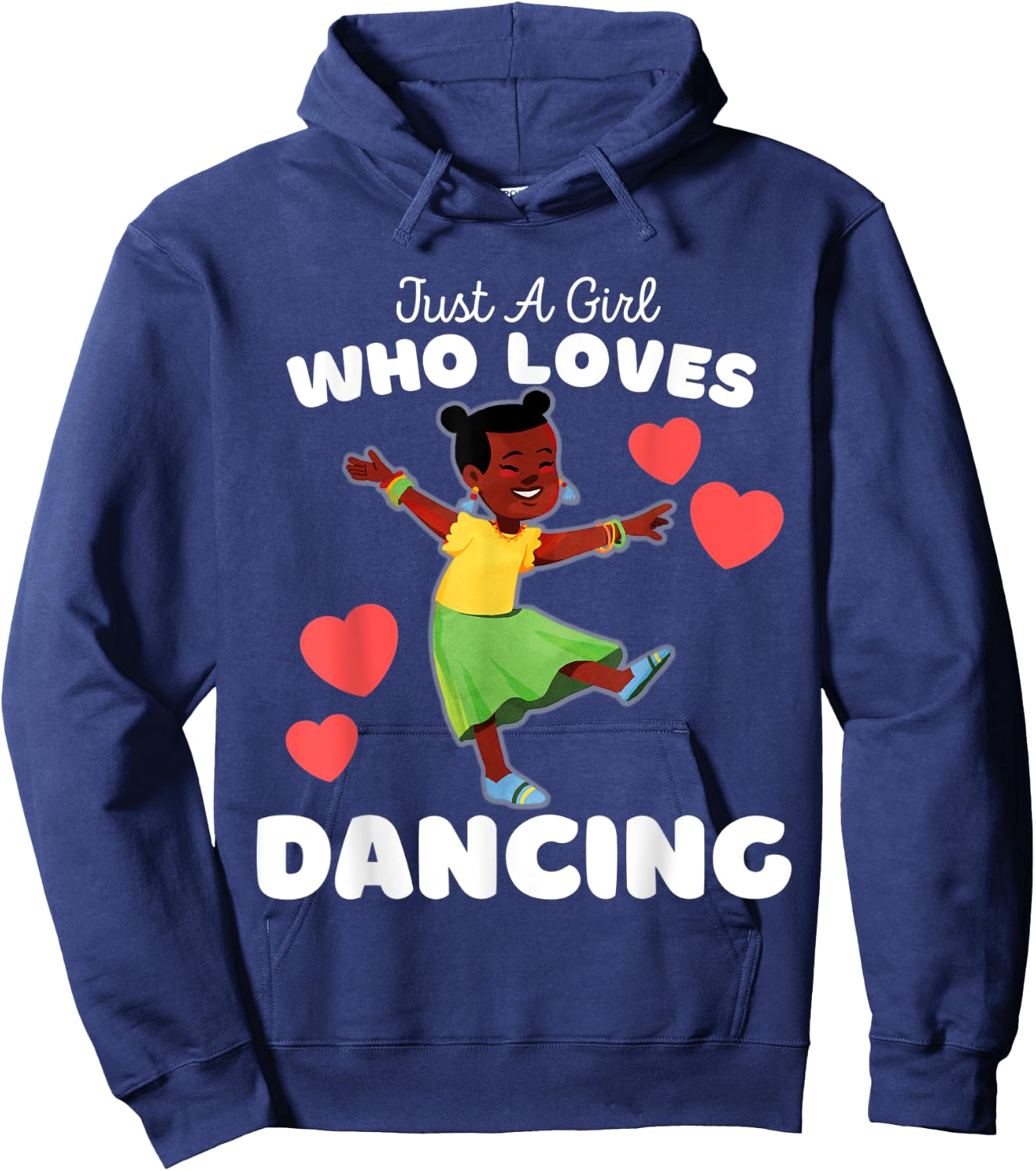 Just A Girl Who Loves Dancing - Cute Girls Dancing Hoodie - Hoodie | Navy