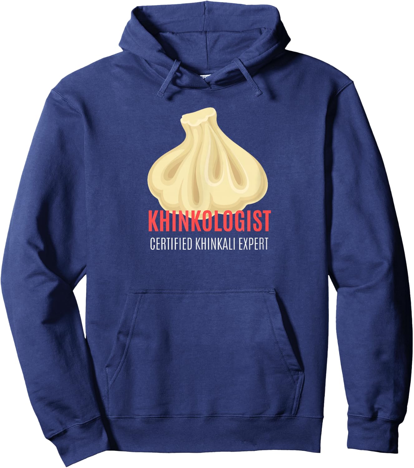 Khinkologist Khinkali Lover Georgian Dumplings Hoodie - Hoodie | Navy