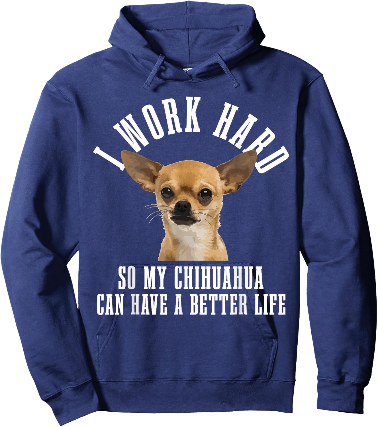 Chihuahua Mama Dog Dad Funny Chihuahua Hoodie - Hoodie | Navy