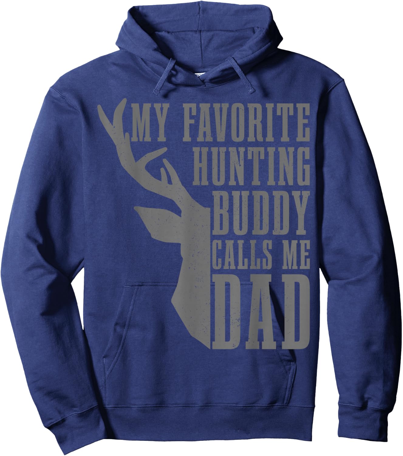 Hunter Deer Hunting Antlers Funny Hunting Vintage Hoodie - Hoodie | Navy