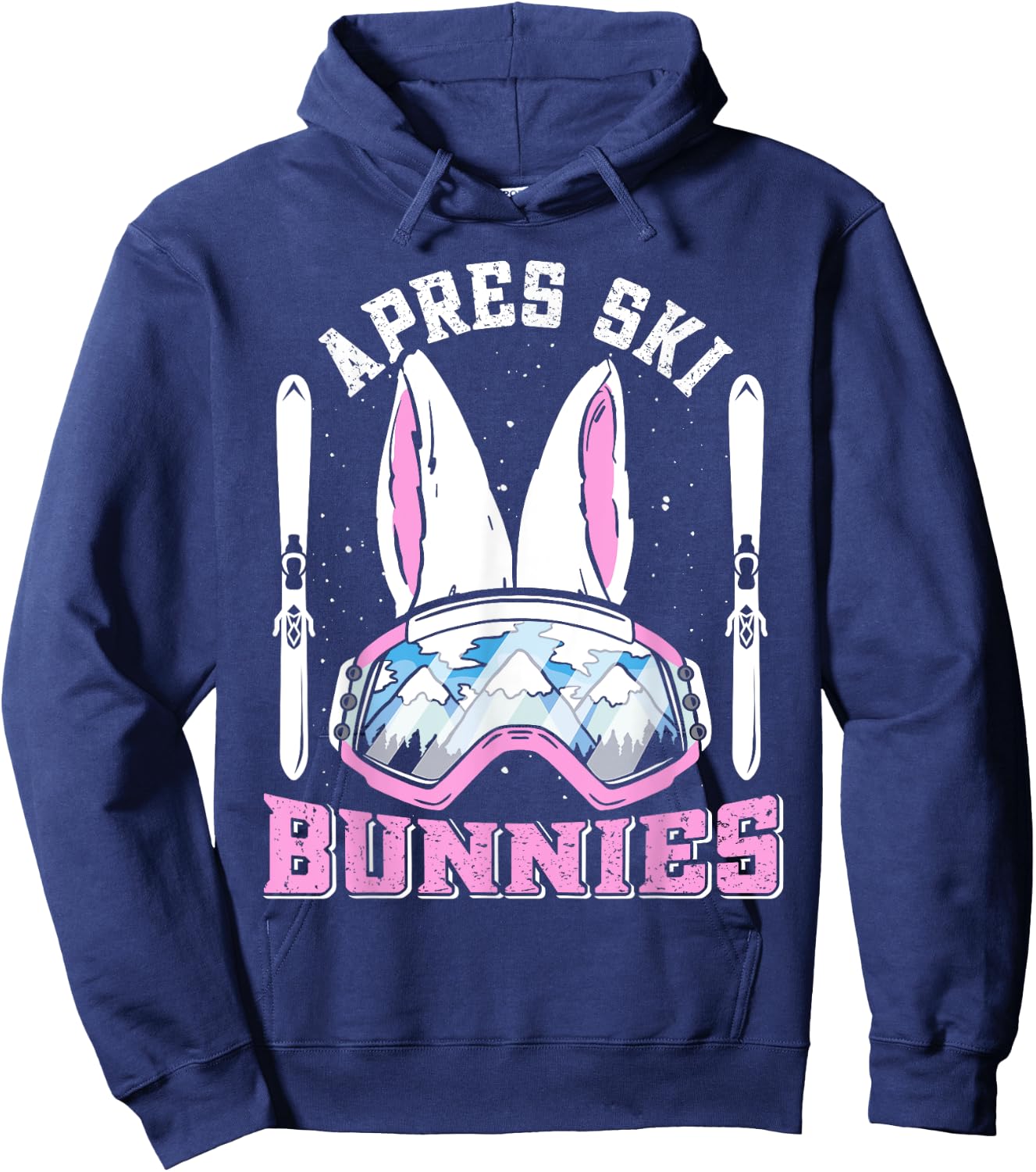 Apres-Ski Bunnies Snow Bunny Skiers Women Ski Party Hoodie - Hoodie | Navy