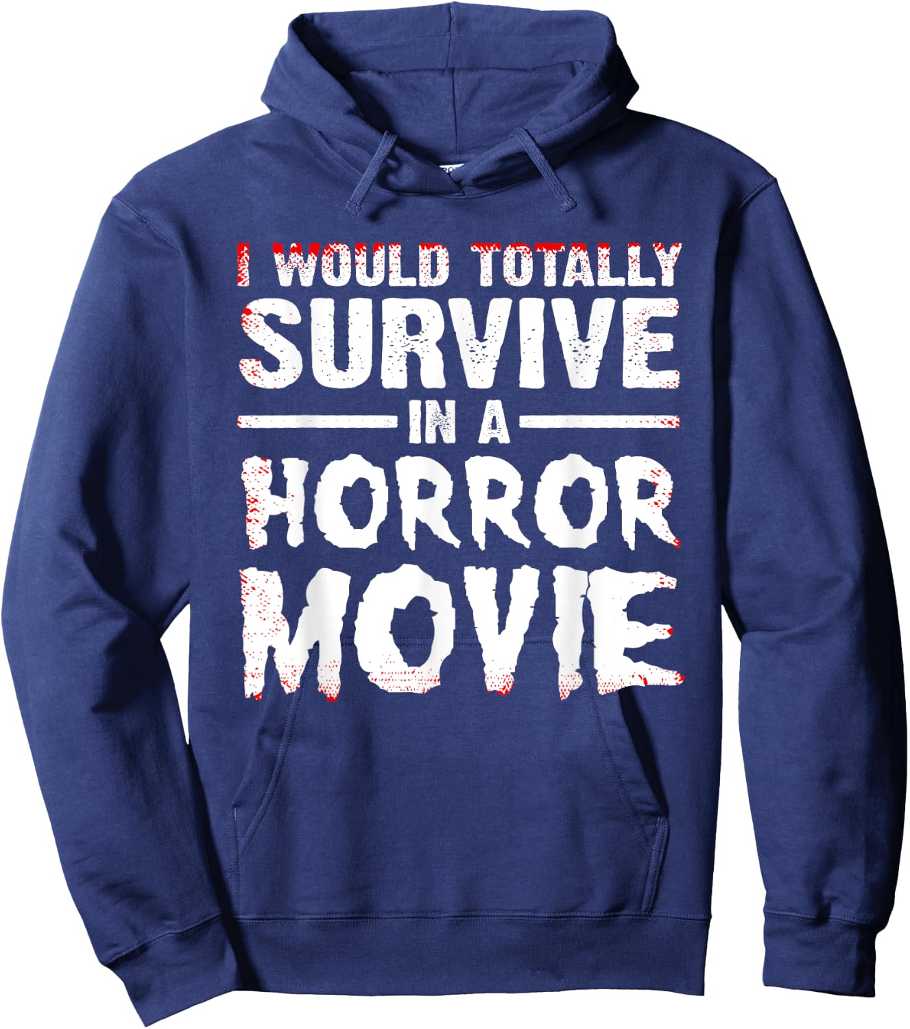 Funny Horror Movie Art Women Halloween Scary Movies Hoodie - Hoodie | Navy