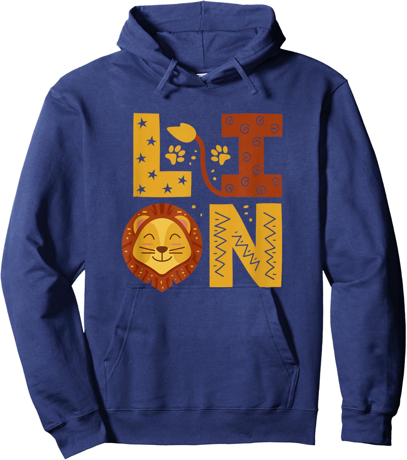 Lion Wild Animal Lover Hoodie - Hoodie | Navy