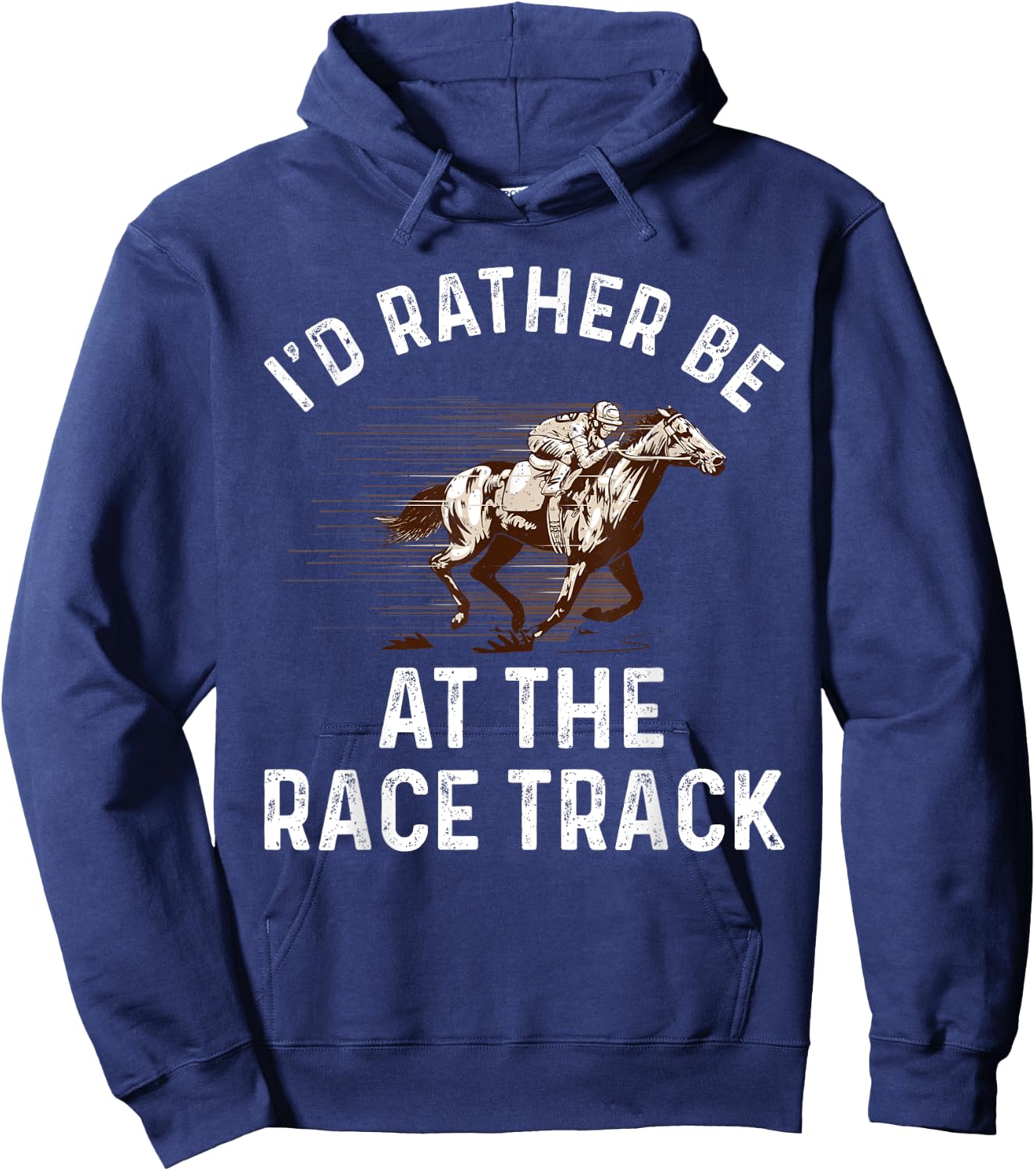 Cool Horse Racing Women Race Jockey Derby Equestrian Hoodie - Hoodie | Navy