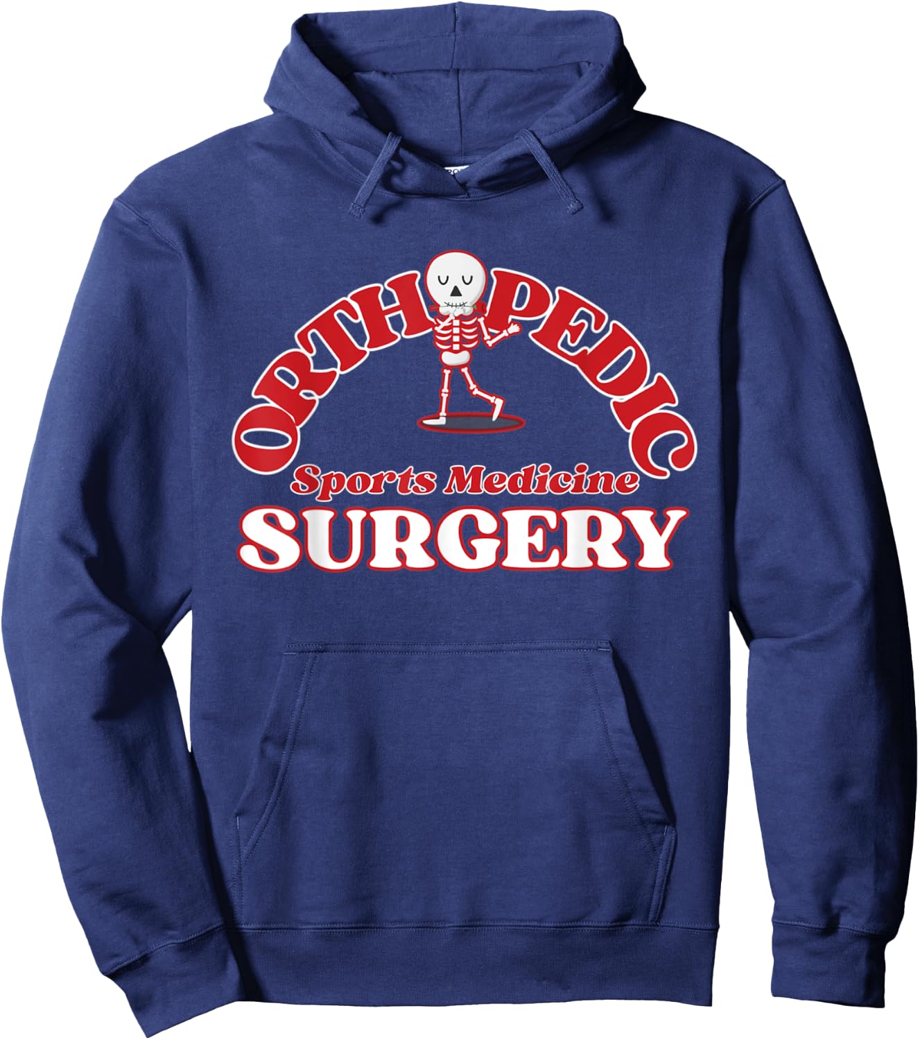 Orthopedic Sports Medicine Surgery. Funny Skeleton Hoodie - Hoodie | Navy