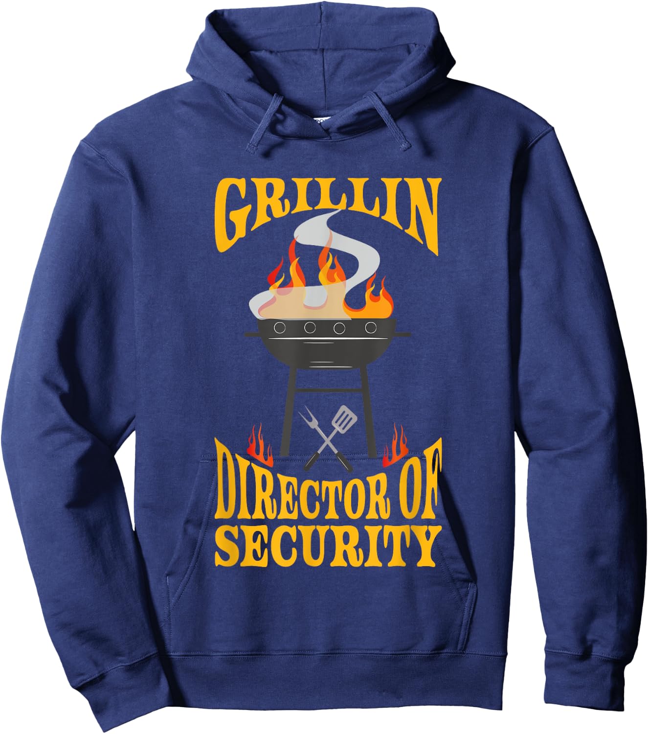 Director Of Security BBQ Grill Smoker & Barbecue Chef Hoodie - Hoodie | Navy