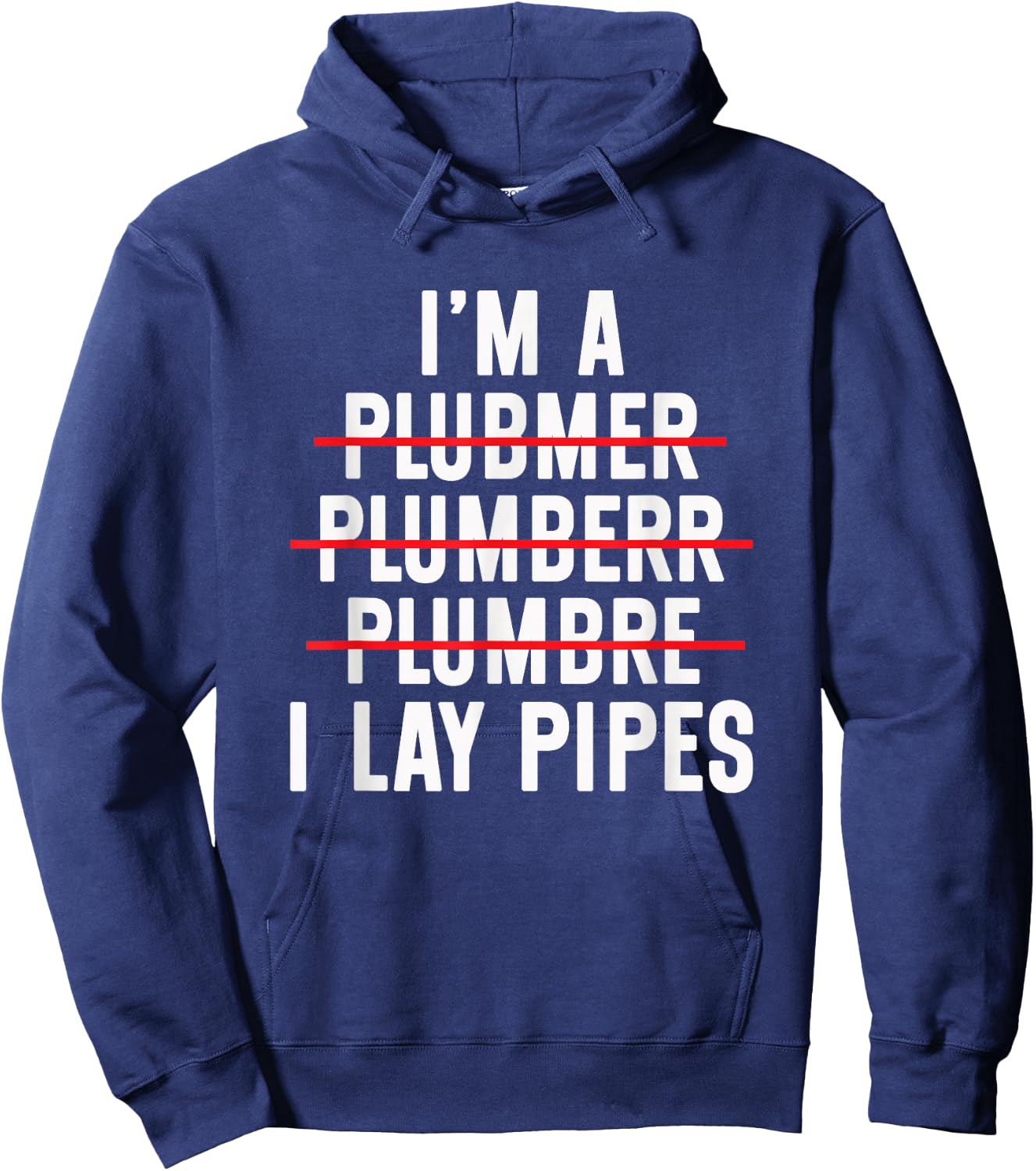 Plumbing Funny Plumber Hoodie - Hoodie | Navy