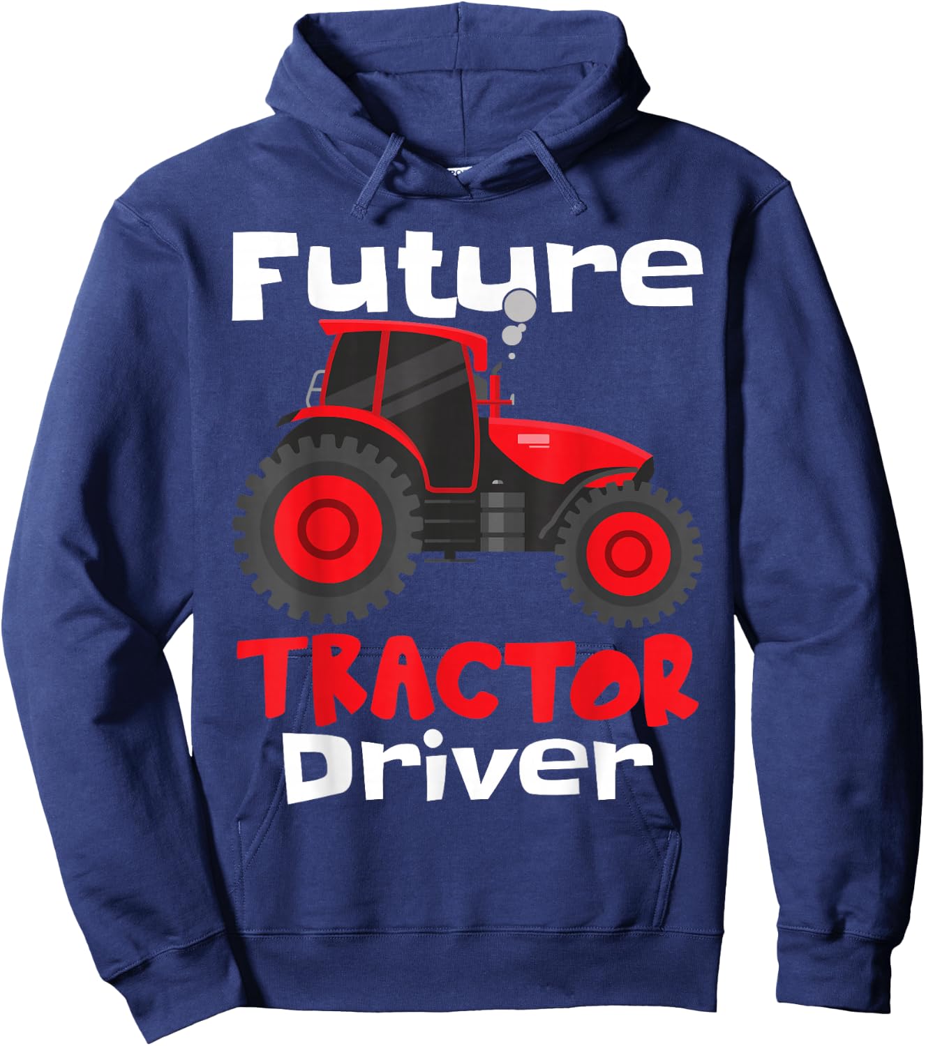 Future Tractor Driver | Kids Farmer Tractor Hoodie - Hoodie | Navy