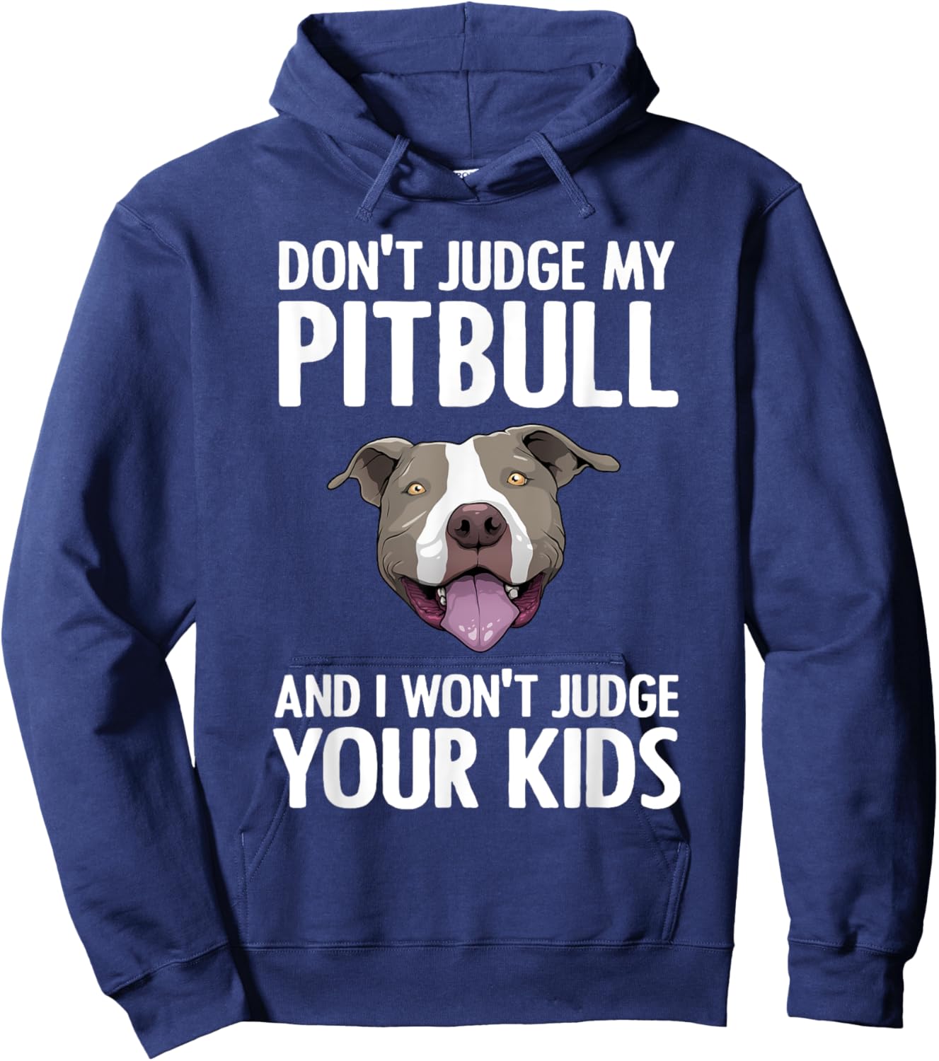 Cute Pitbull Women Kids Pitbull Terrier Dog Lover Hoodie - Hoodie | Navy