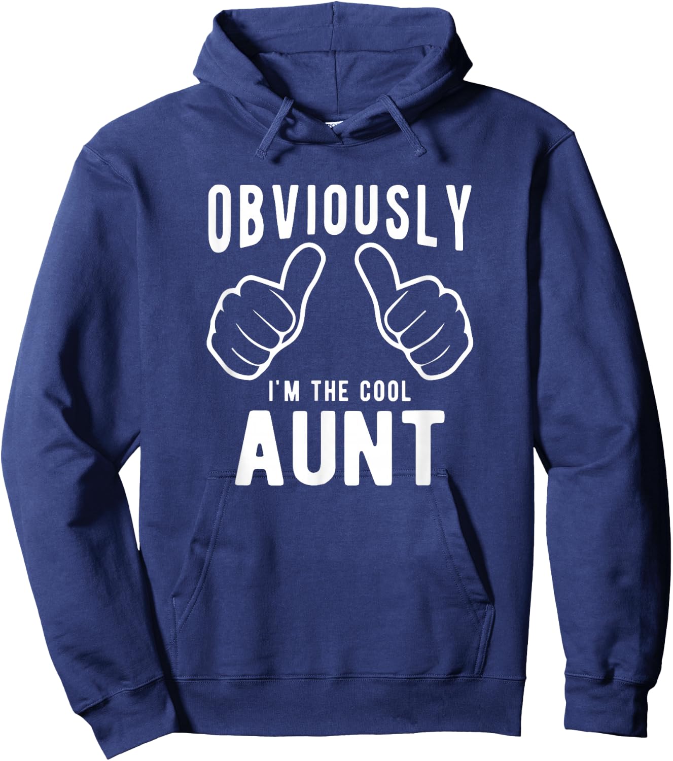 Funny Aunt Gifts from Niece Nephew, Obviously Cool Aunt Hoodie - Hoodie | Navy