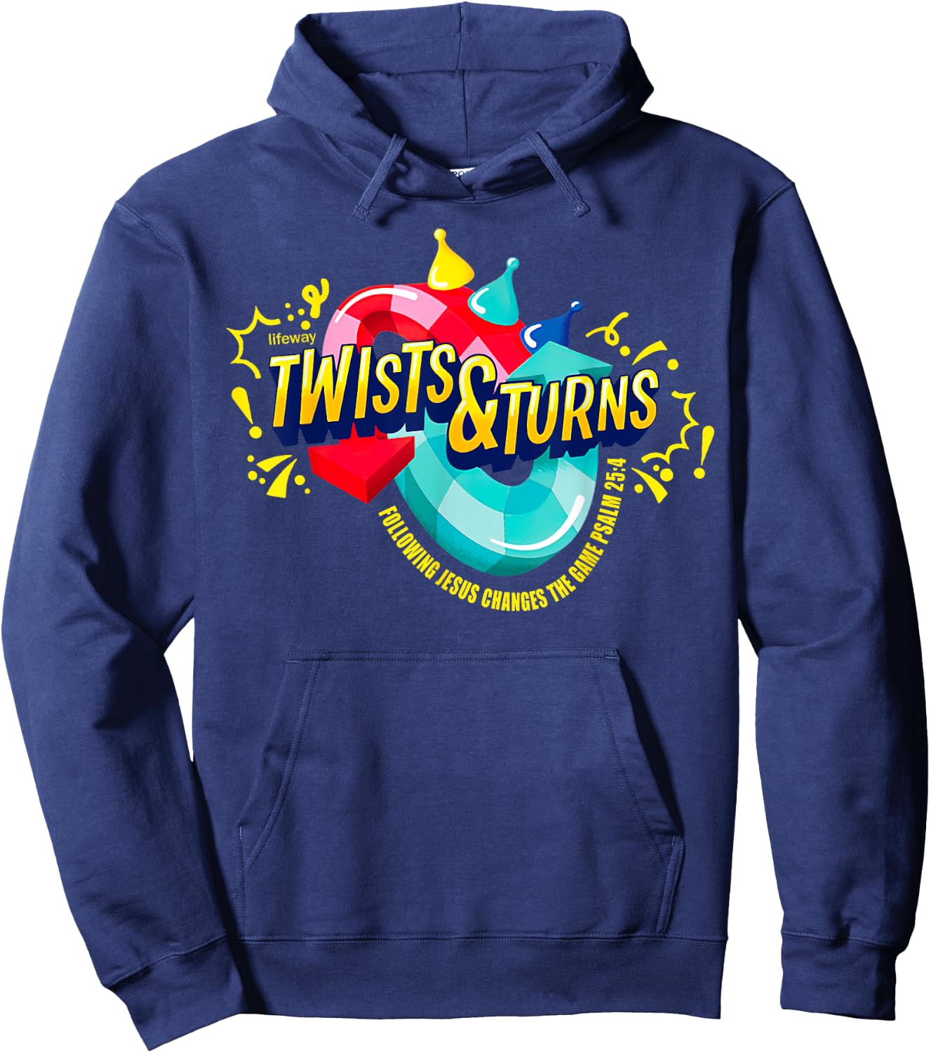 Twists And Turns Jesus Changes The Game VBS 2023 Bible Hoodie - Hoodie | Navy