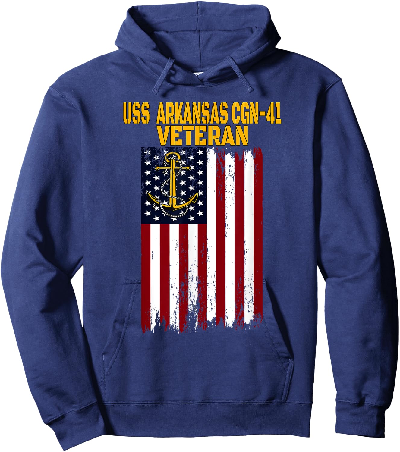USS Arkansas CGN-41 Cruiser Veterans Day Father's Day Hoodie - Hoodie | Navy