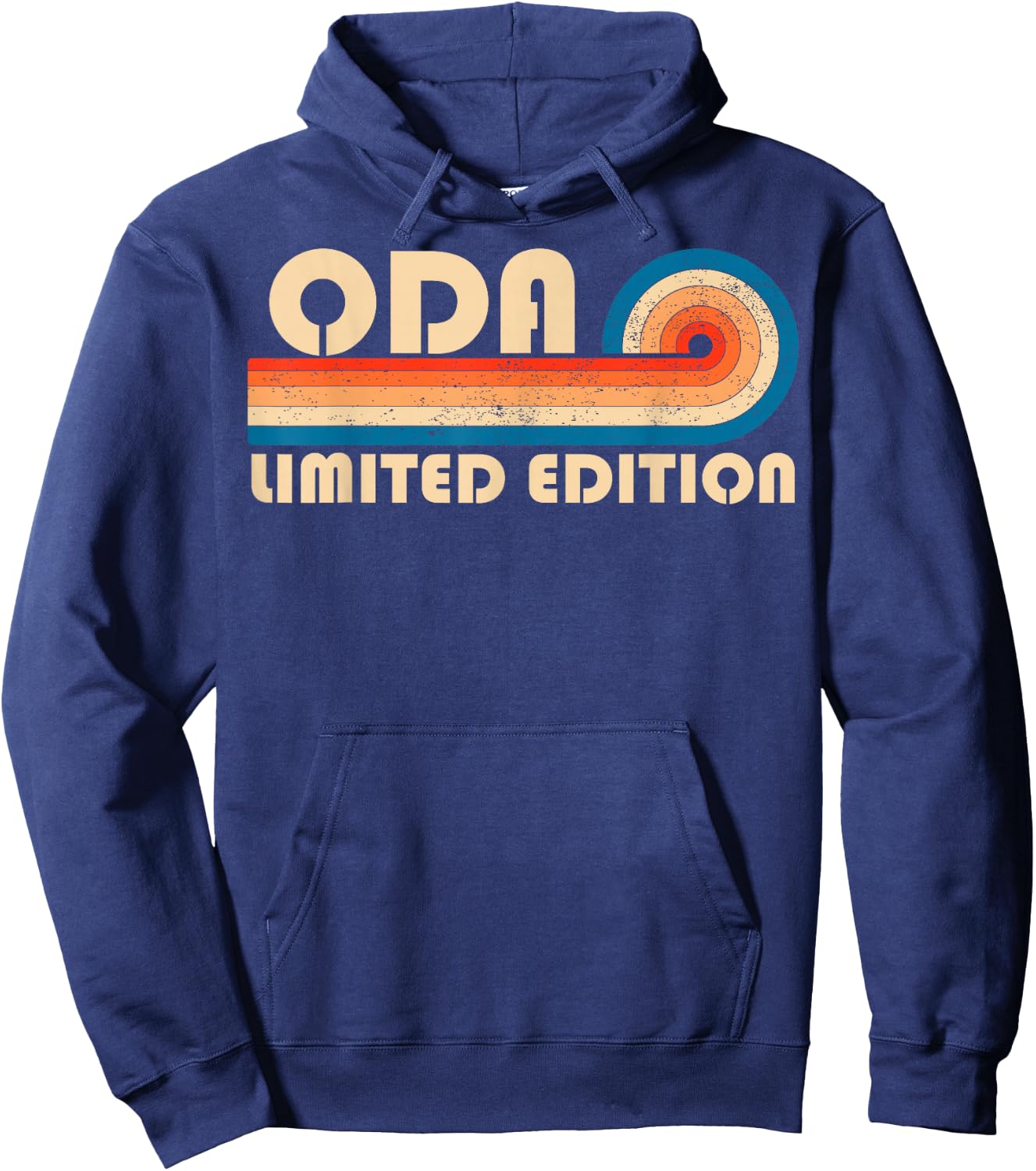 ODA Surname Retro Vintage 80s 90s Birthday Reunion Hoodie - Hoodie | Navy