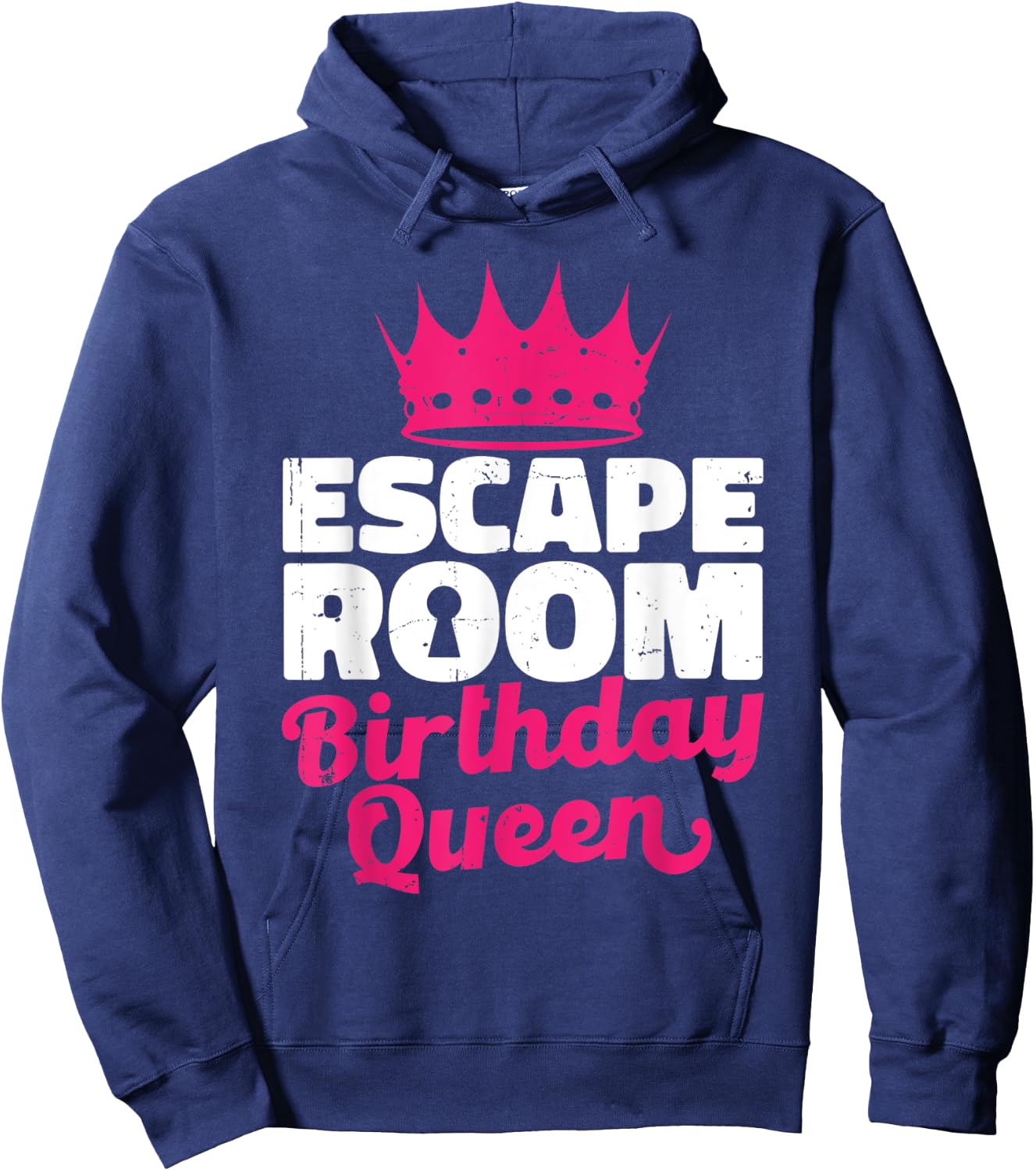 Women Challenge Party Lover Escaped Room Birthday Queen Hoodie - Hoodie | Navy