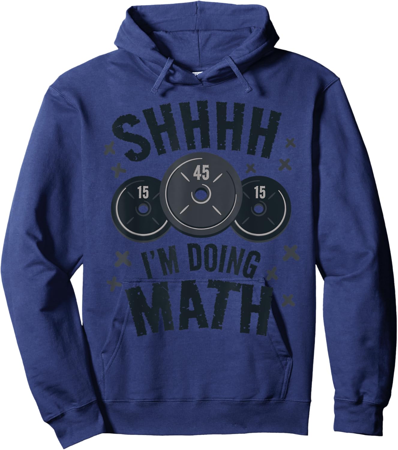 Shhh I am doing math funny Bodybuilder gym Hoodie - Hoodie | Navy
