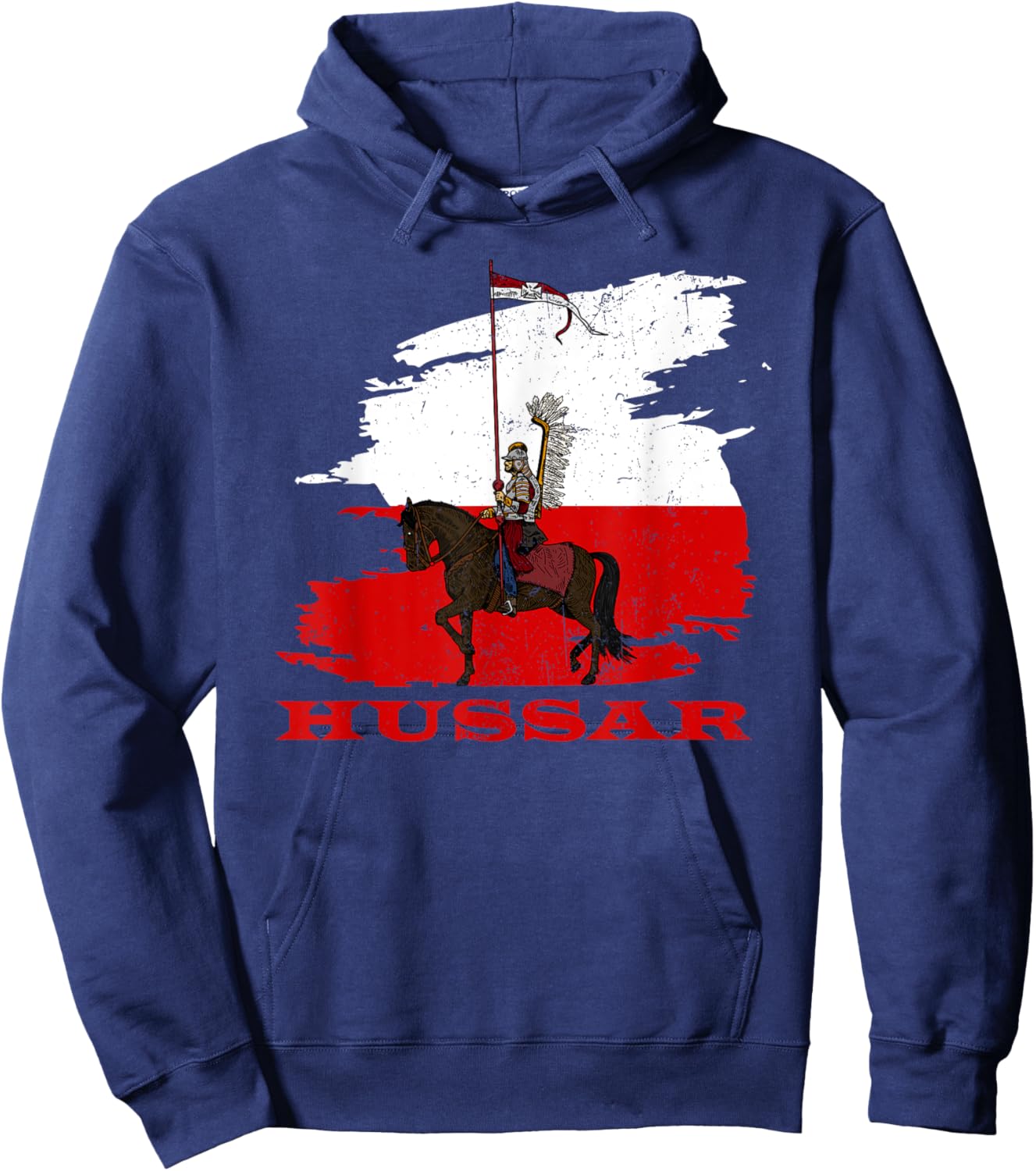 Poland husaria Polish winged hussars military Polska Krakow Hoodie - Hoodie | Navy