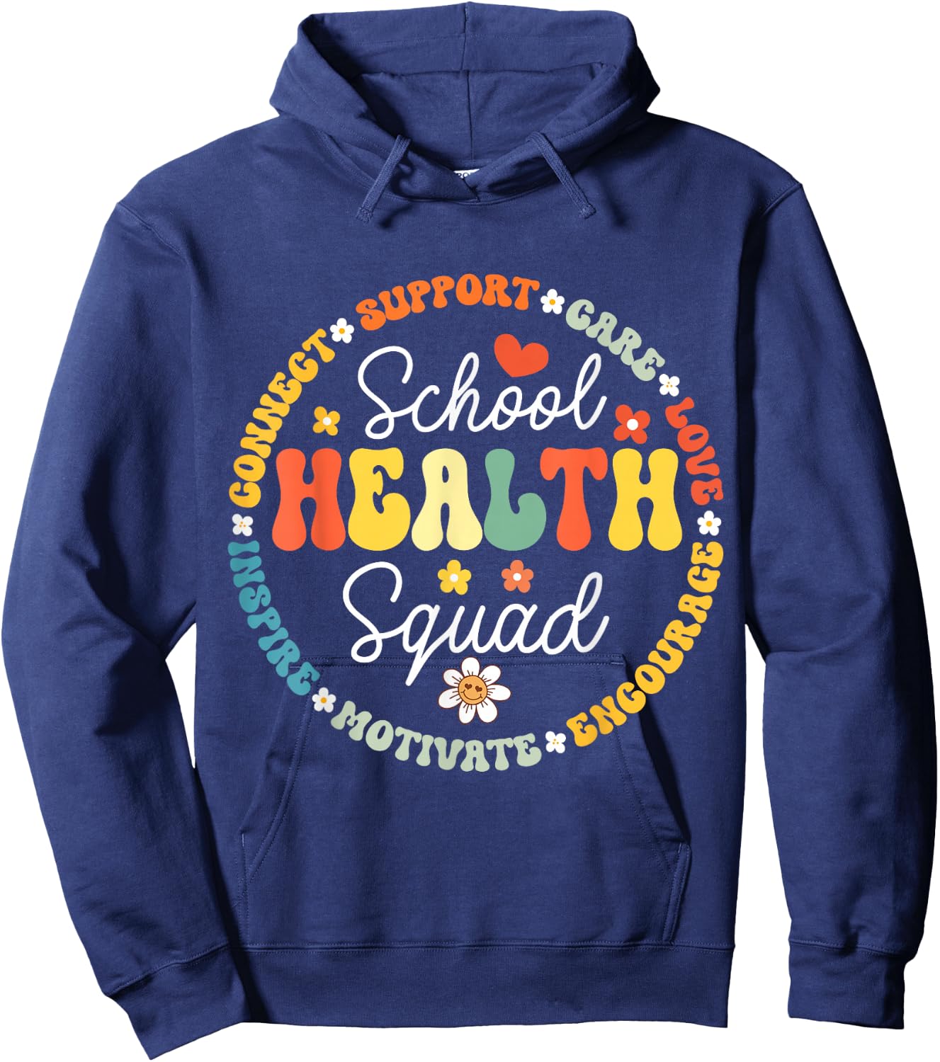 School Health Squad Funny Back To School Nurse Squad Hoodie - Hoodie | Navy