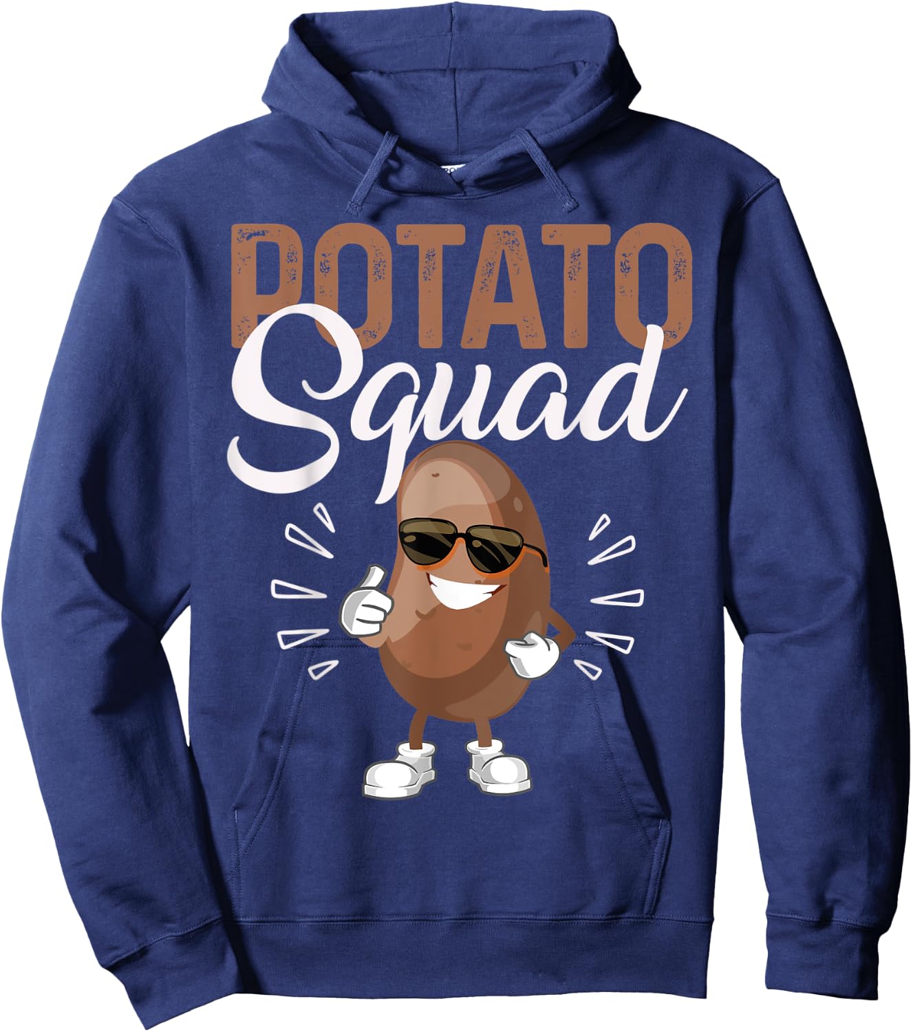 Cool Potato Squad Potato Halloween Costume Funny Vegan Team Hoodie - Hoodie | Navy