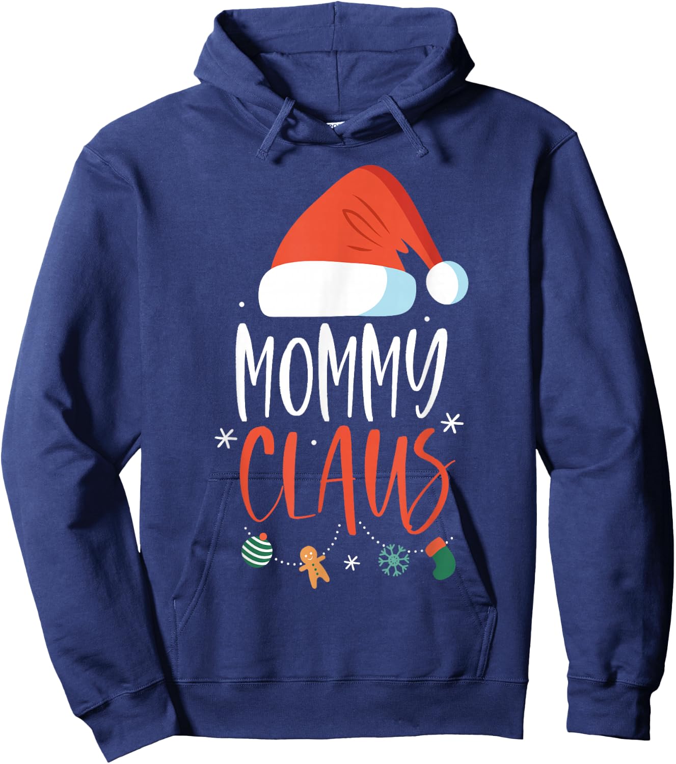 Mommy Claus Funny Family Christmas Couples Santa Xmas Hoodie - Hoodie | Navy