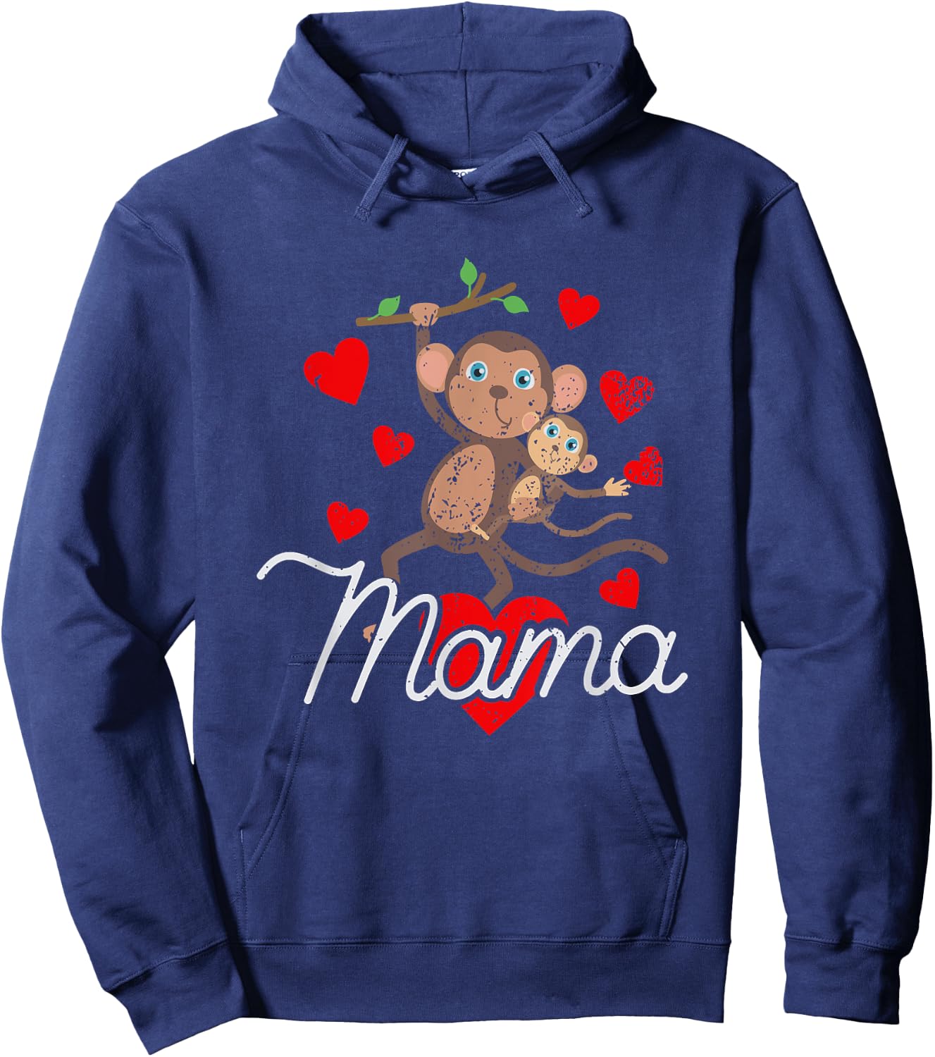 Mama monkey Hoodie - Hoodie | Navy
