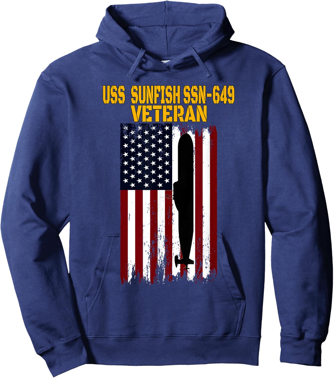 USS Sunfish SSN-649 Submarine Veterans Day Father's Day Hoodie - Hoodie | Navy
