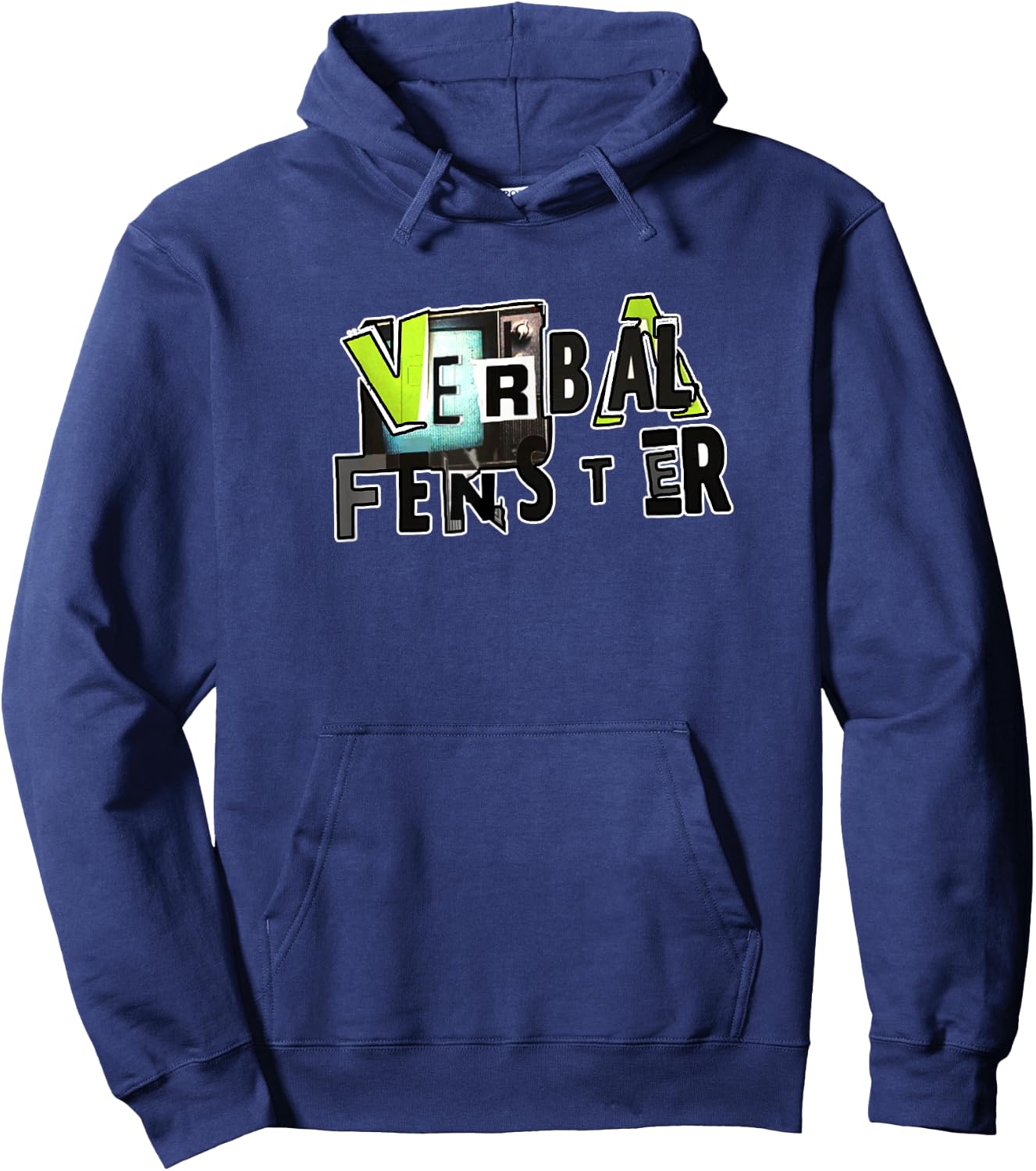 Verbal Fenster Hoodie - Hoodie | Navy