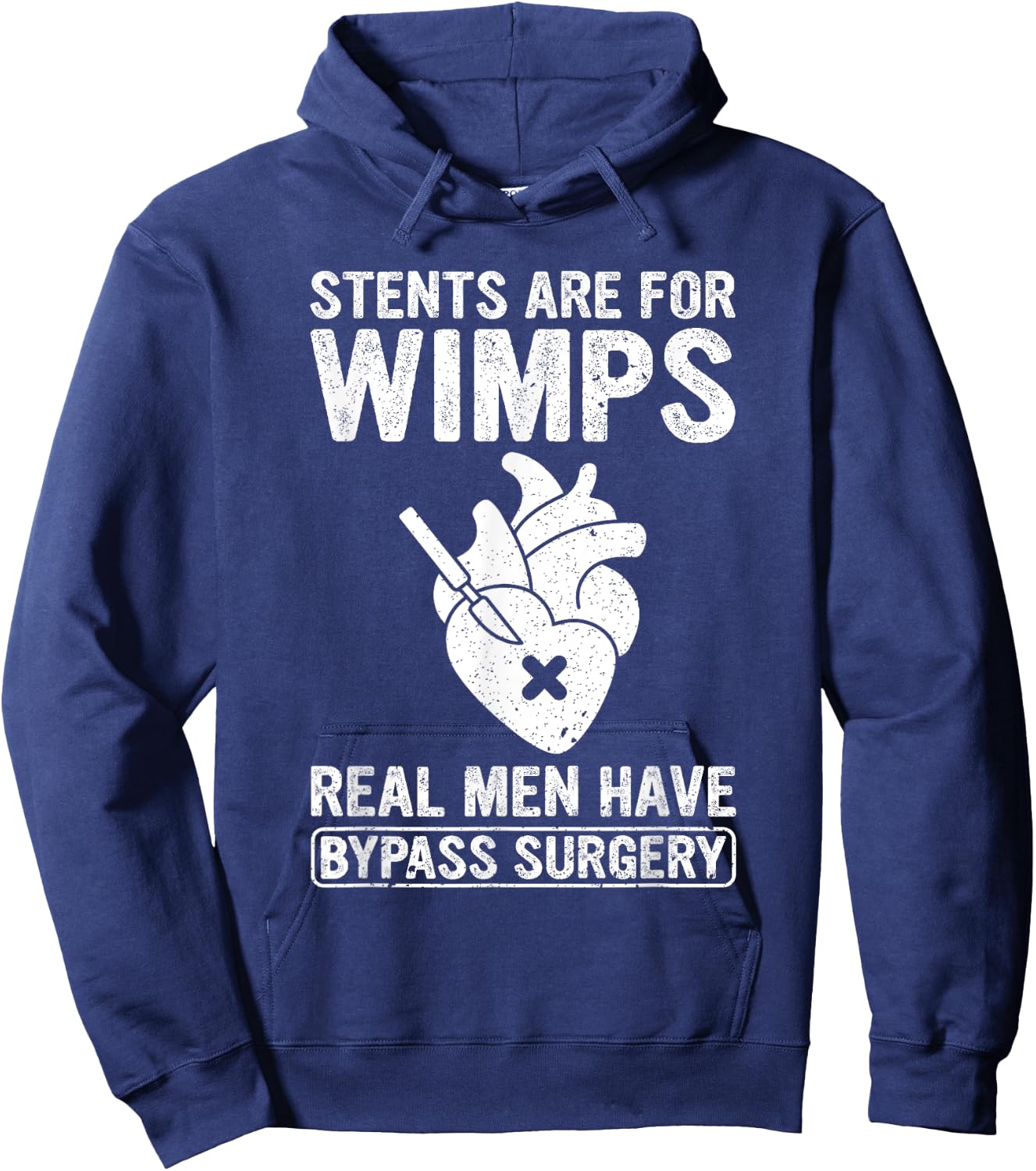 Heart Surgery Survivor After Surgery Recovery Men Bypass Hoodie - Hoodie | Navy