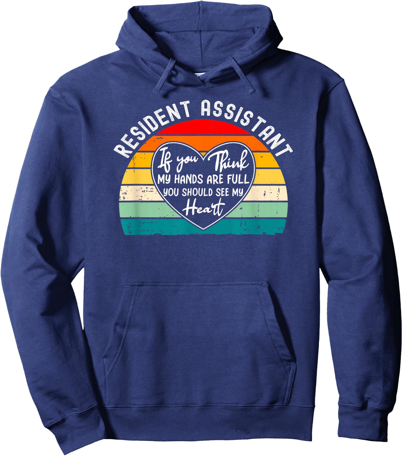 College Resident Assistant Appreciation Student Staff Hoodie - Hoodie | Navy
