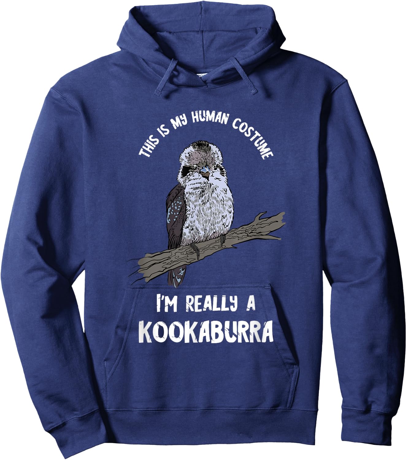 Kookaburra Bird Human Costume Laughing Bird Ornithology Hoodie - Hoodie | Navy
