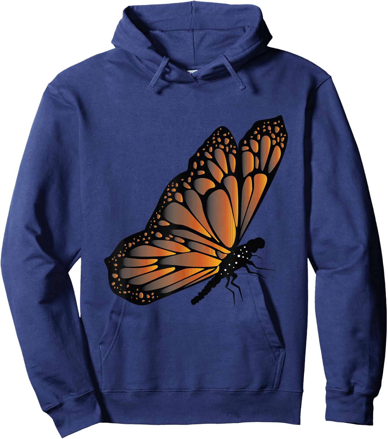 Insect Monarch Butterflies Entomology Monarch Butterfly Hoodie - Hoodie | Navy