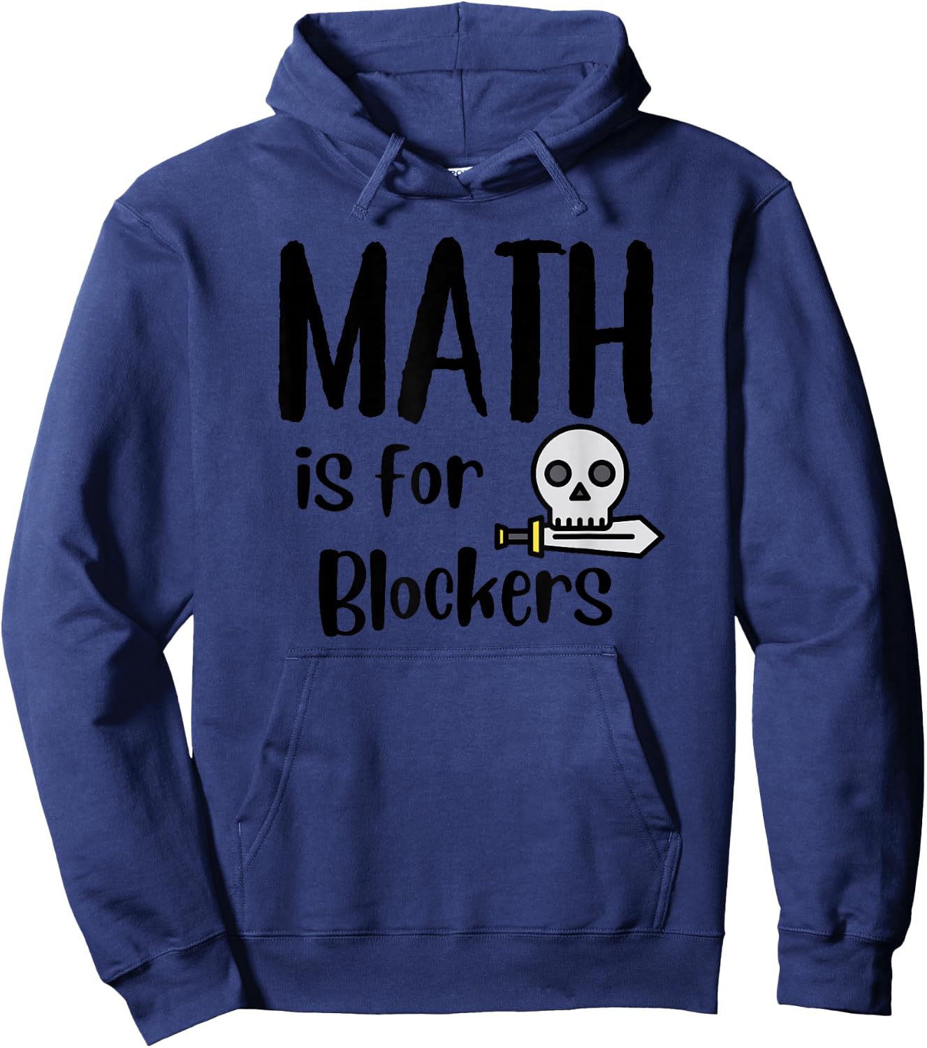 MTG Card Game Funny Fun Commander Math is For Blockers Hoodie - Hoodie | Navy