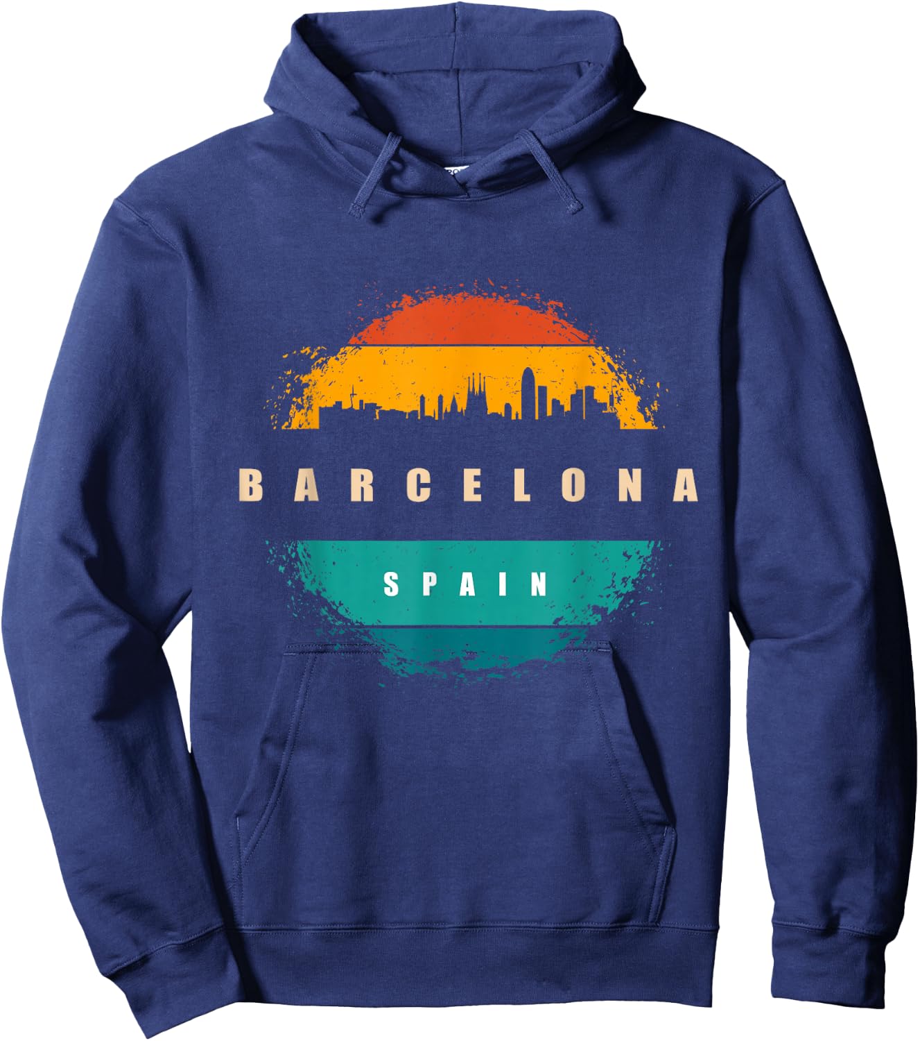 City of Barcelona Spain Hoodie - Hoodie | Navy