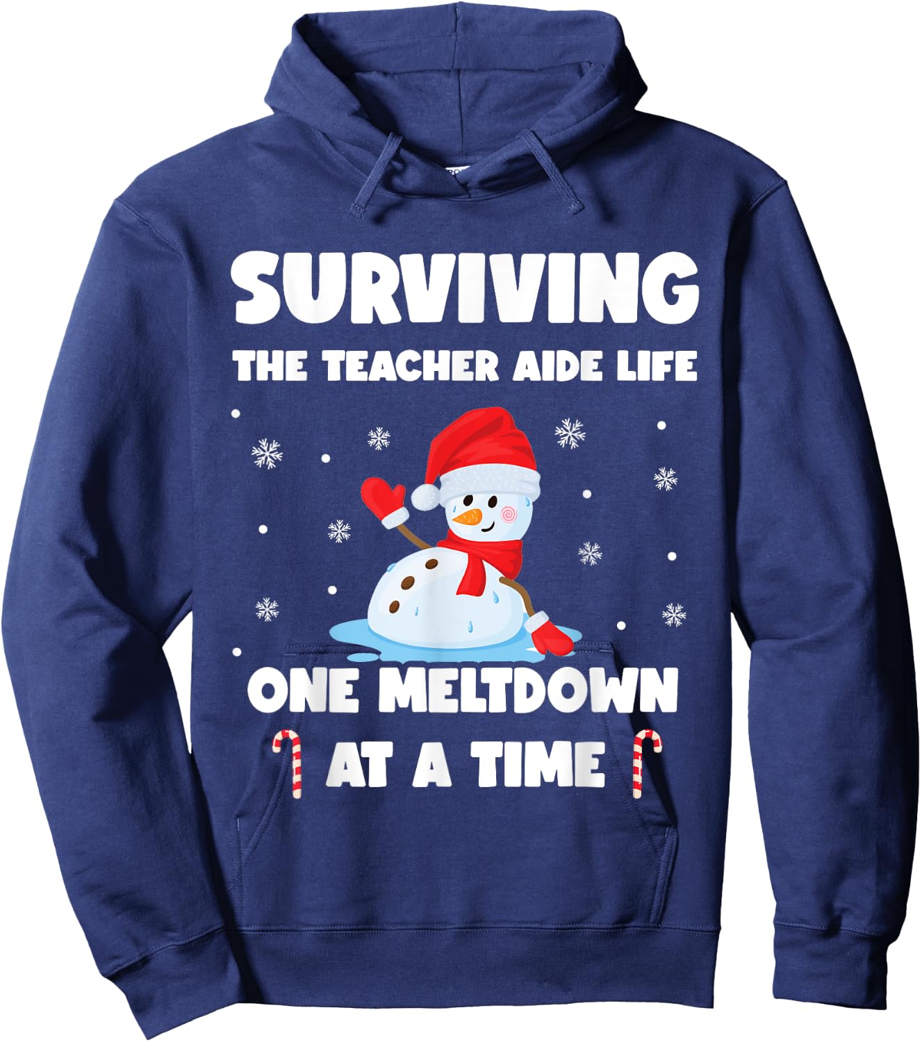 Surviving The Teacher Aide Life One Meltdown At A Time Hoodie - Hoodie | Navy
