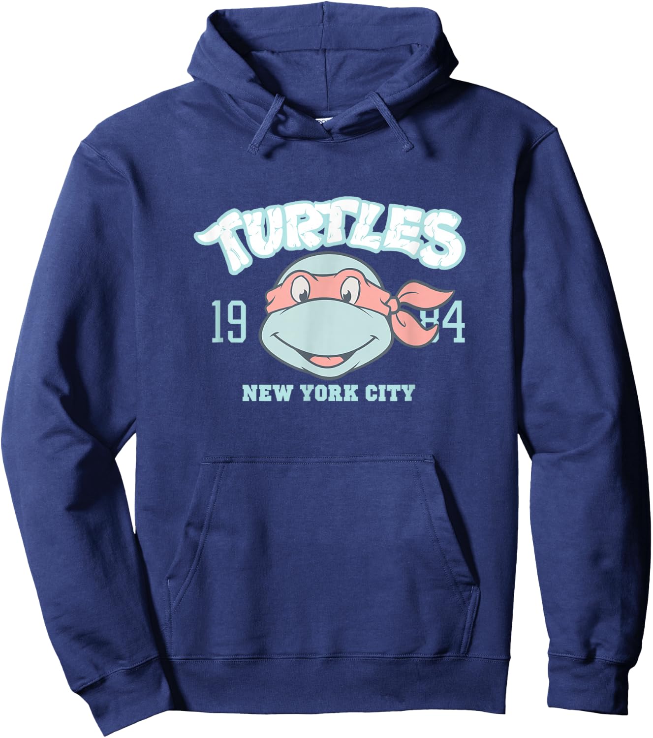 Teenage Mutant Ninja Turtles Raphael 1984 NYC Collegiate Hoodie - Hoodie | Navy