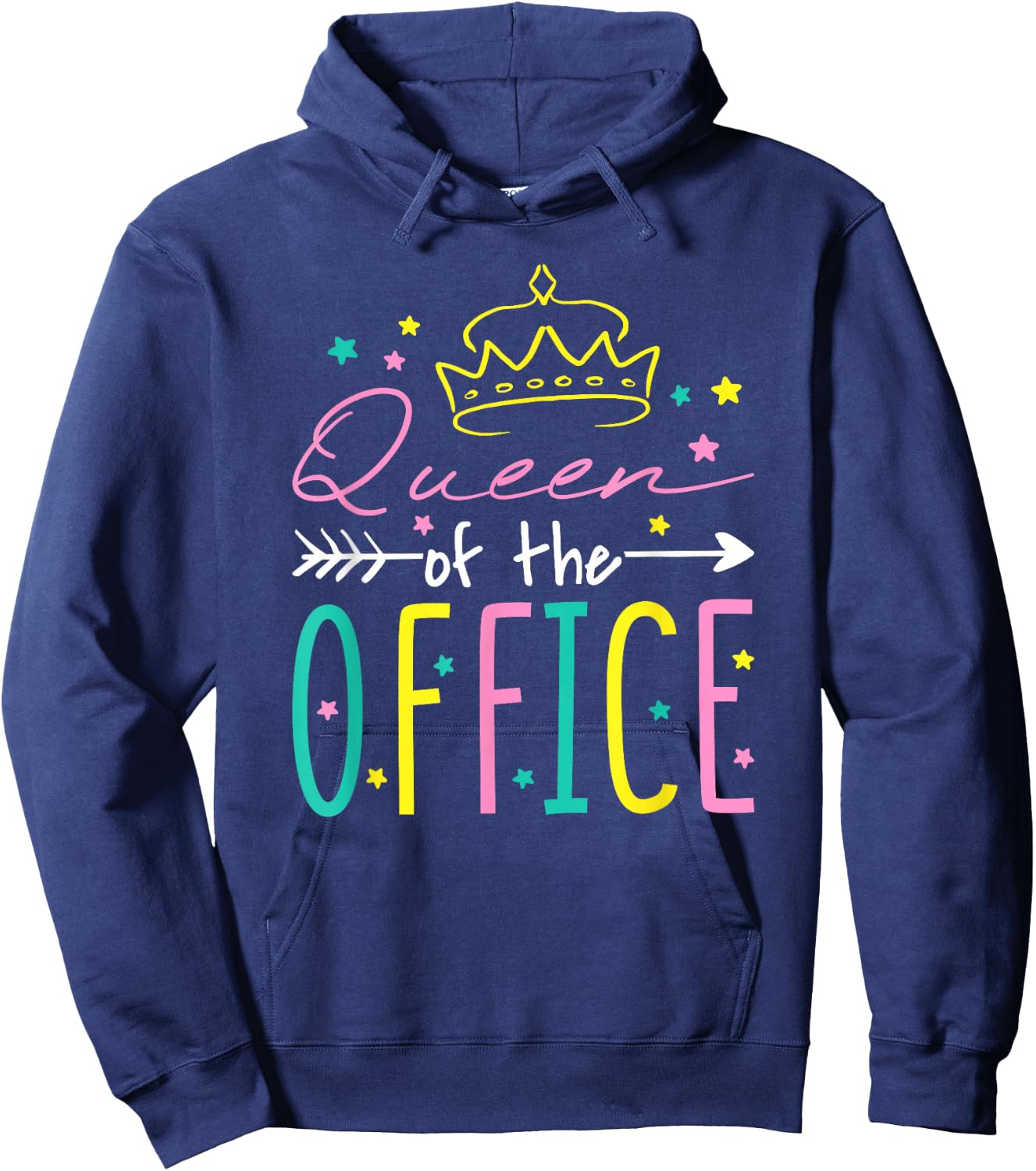 Queen of The Office, Office Secretary Secretaries Hoodie - Hoodie | Navy