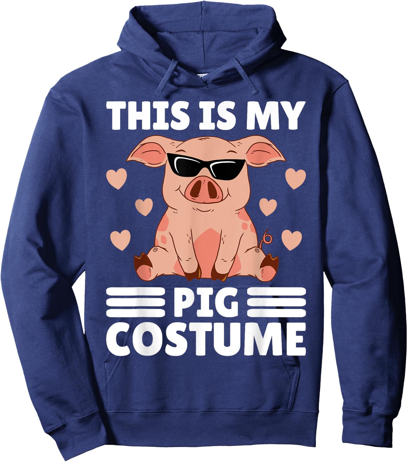 This Is My My Pig Costume Women Pig Stuff Funny Farmer Girl Hoodie - Hoodie | Navy