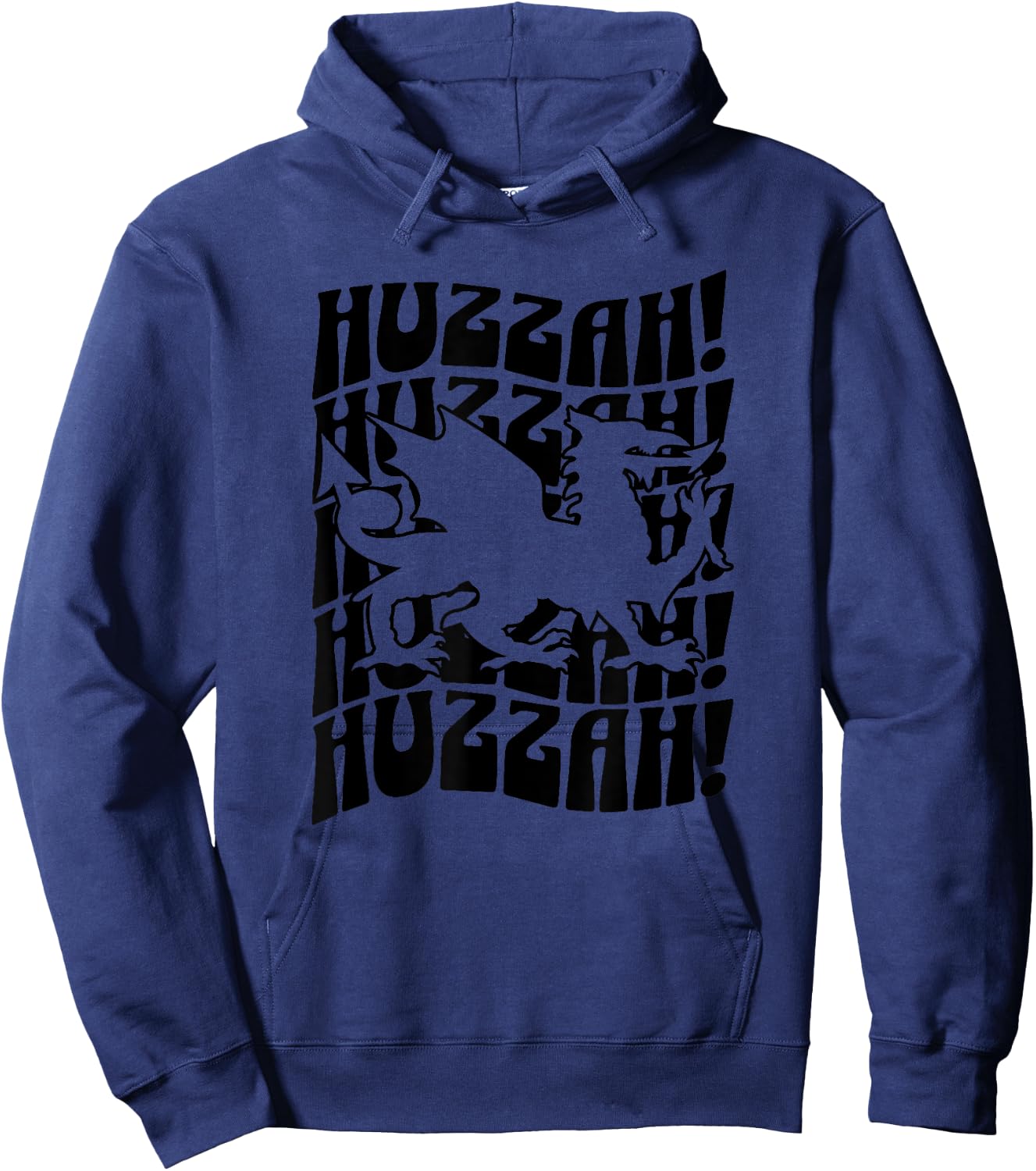 Huzzah Renaissance Faire Festival Fair Medieval Theme Dragon Hoodie - Hoodie | Navy