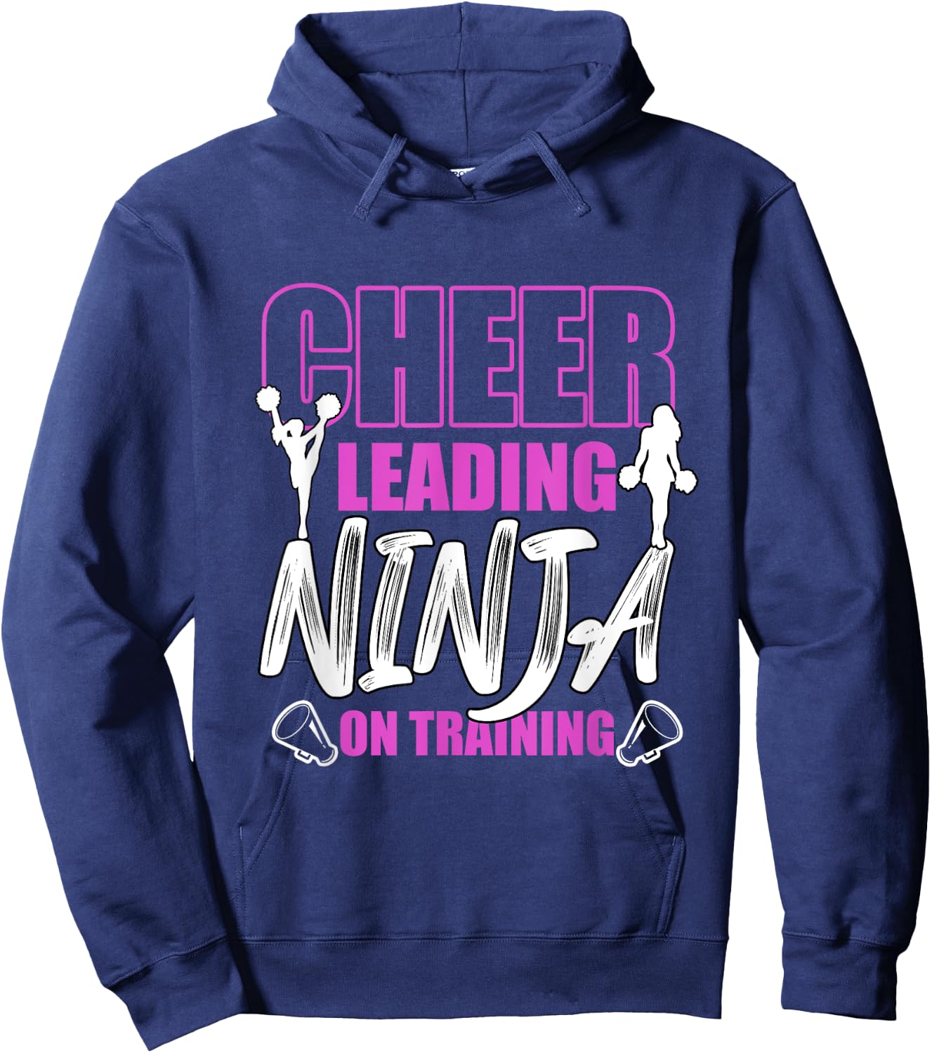 Cheerleading Ninja On Training Cheer Dancing Cheerleader Hoodie - Hoodie | Navy