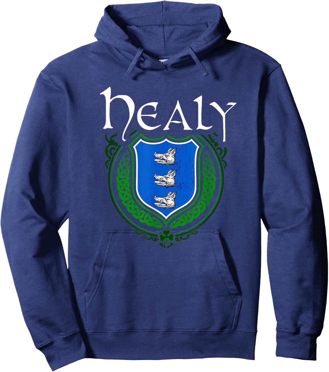 Healy Surname Irish Clan Tartan Badge Ireland Hoodie - Hoodie | Navy